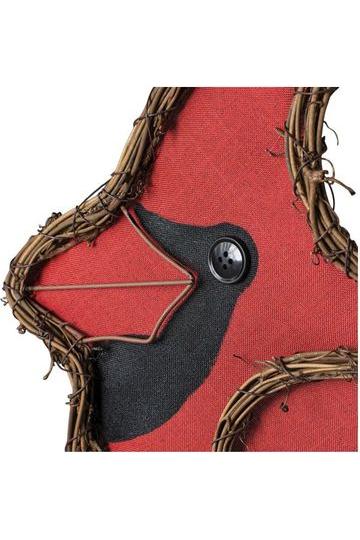 20&#x22; Vine Fabric Grapevine Hanger: Cardinal