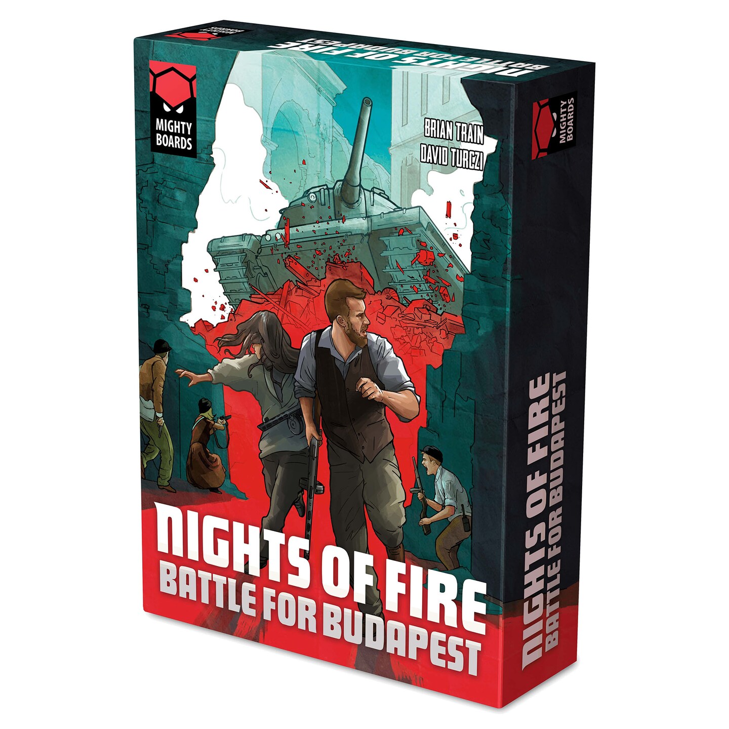 Nights of Fire: Battle for Budapest Card Driven Board Game,  1-3 Players