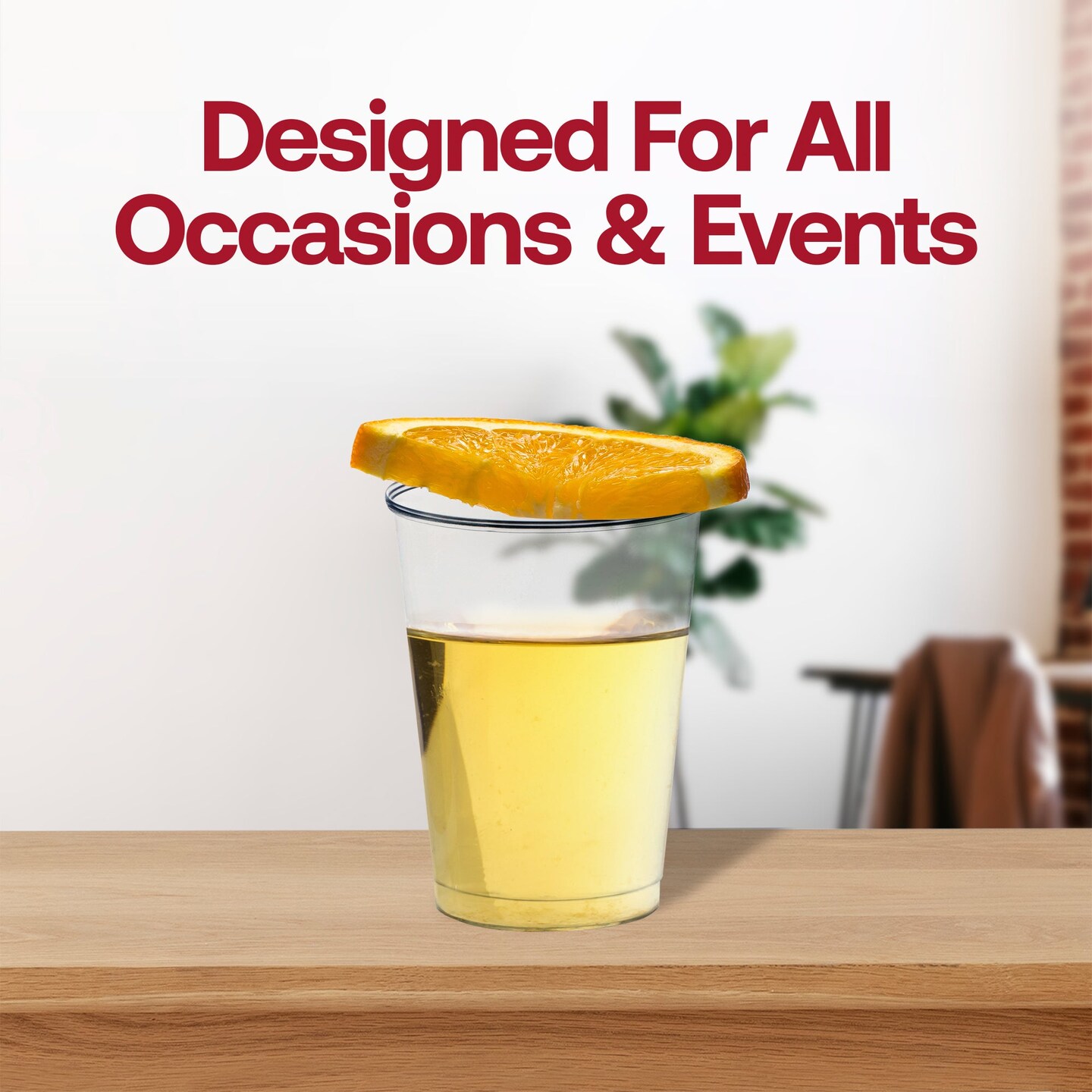Crystal Clear Round Plastic Disposable Party Cups - 7 oz. (500 Cups)