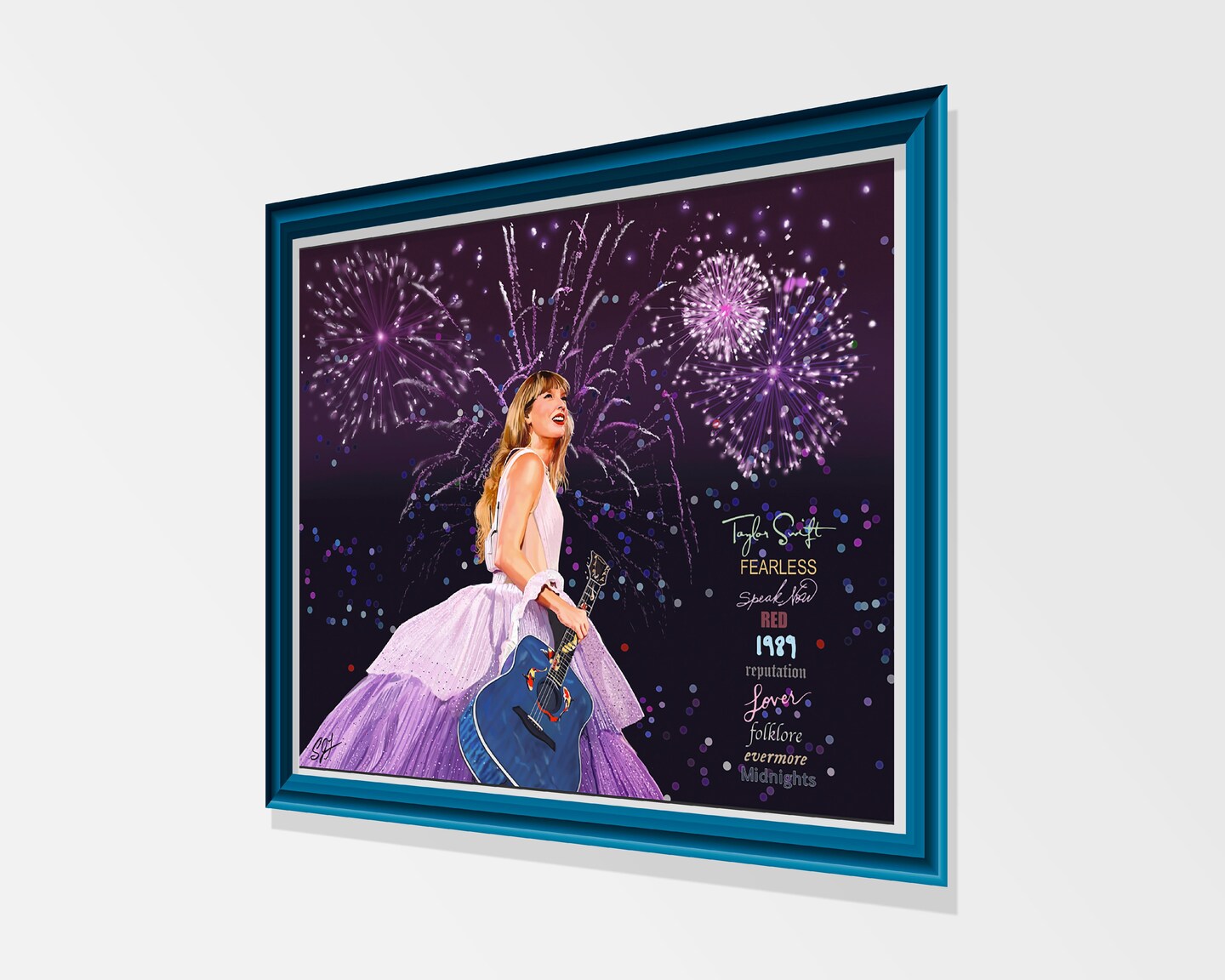Taylor Swift タペストリー Taylor Swift 20x16 Artist's print delivered unframed | MakerPlace