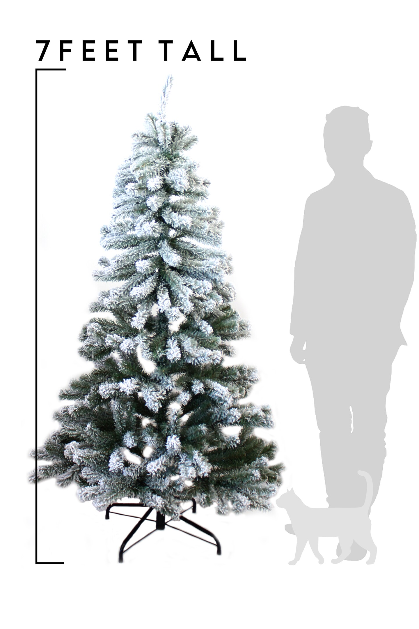 Perfect Holiday PVC Christmas Tree Snow Flocked