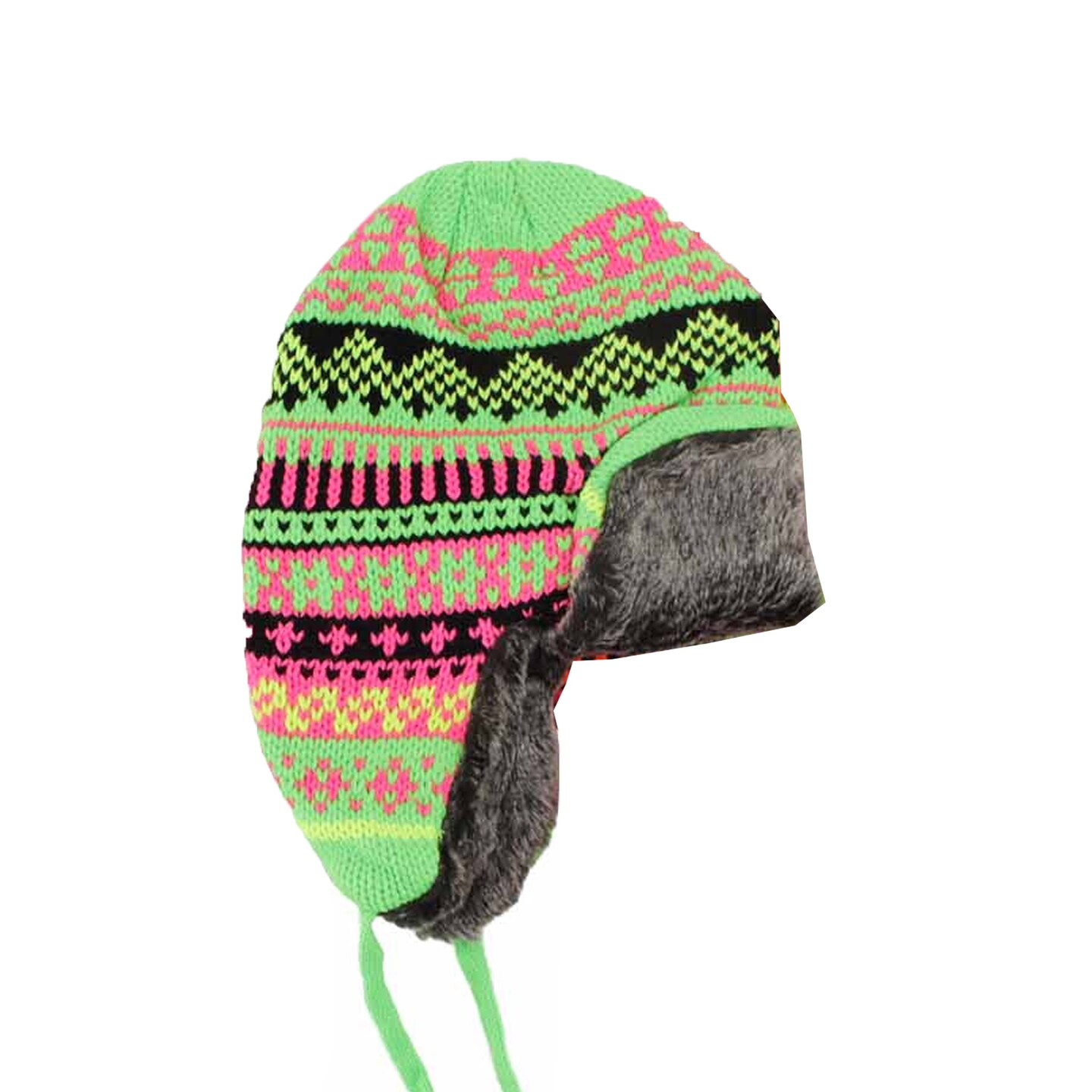Neon Trooper With Faux Fur 1 Piece Assorted Color