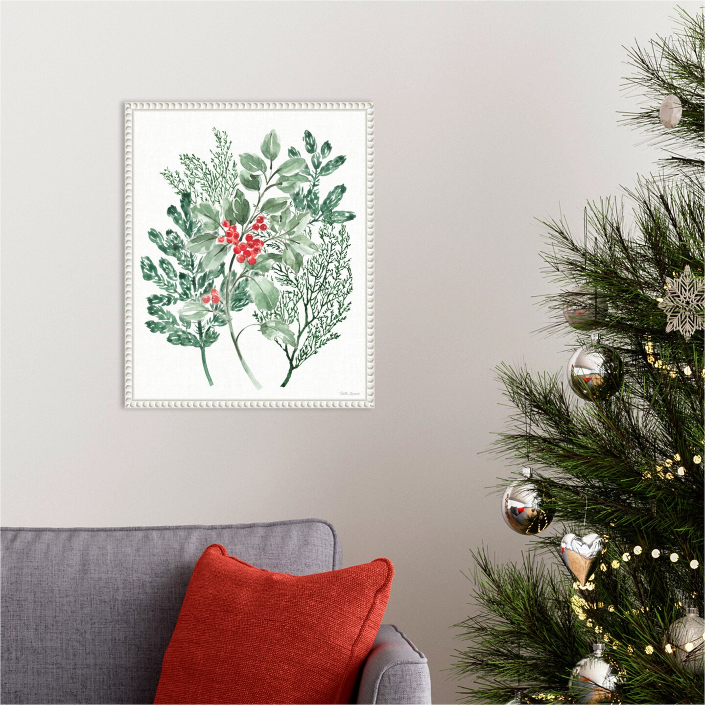 Classic Christmas IV by Beth Grove Framed Canvas Wall Art