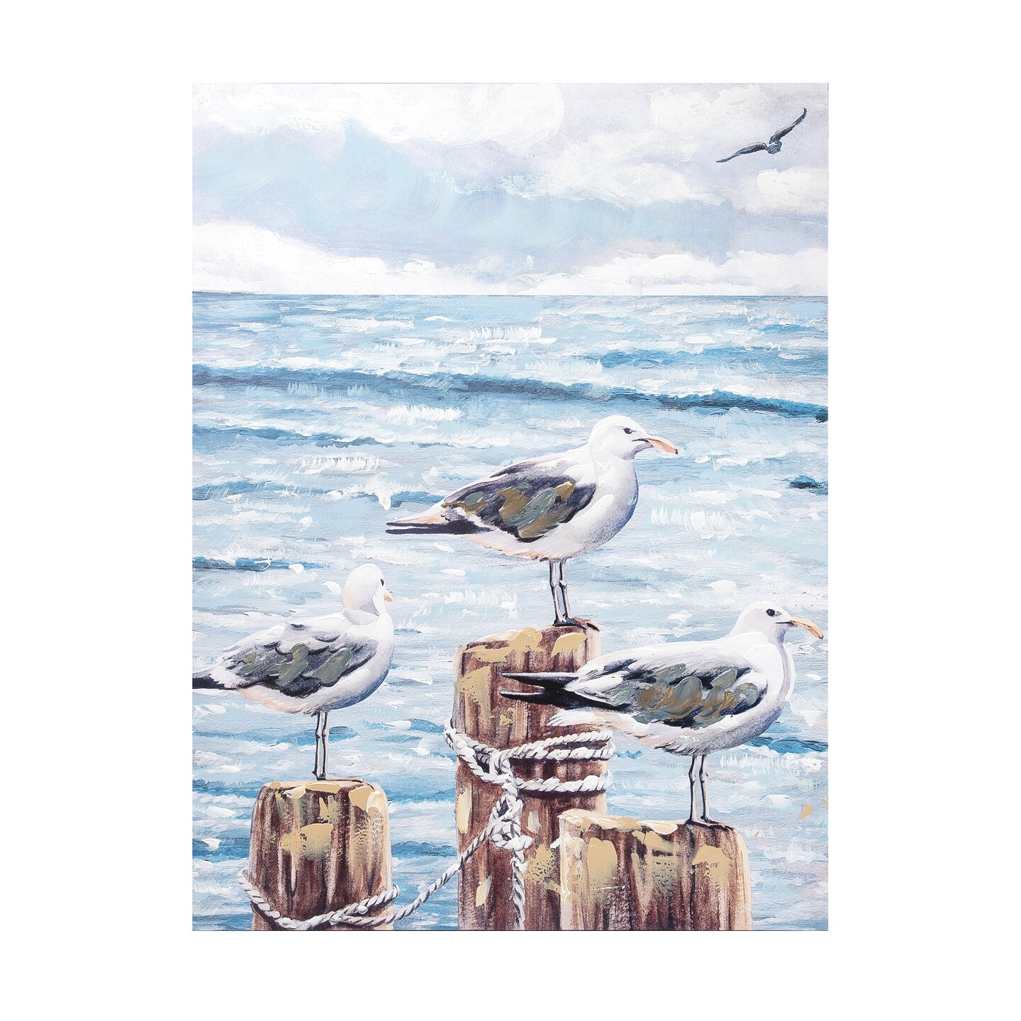 Seagulls Wall Art 23.62 x 31.5 x 1.18 Inches.