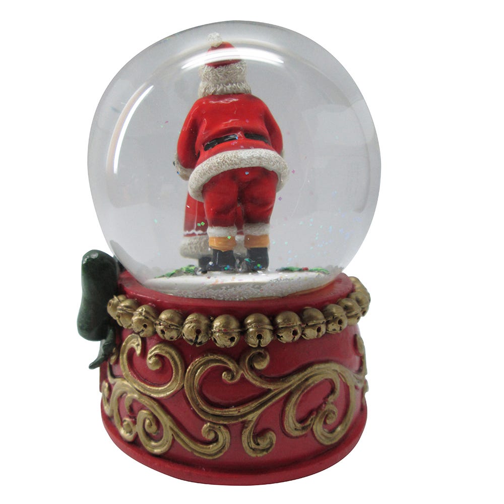 Kurt Adler 100MM Mr. &#x26; Mrs. Claus Musical Snowglobe