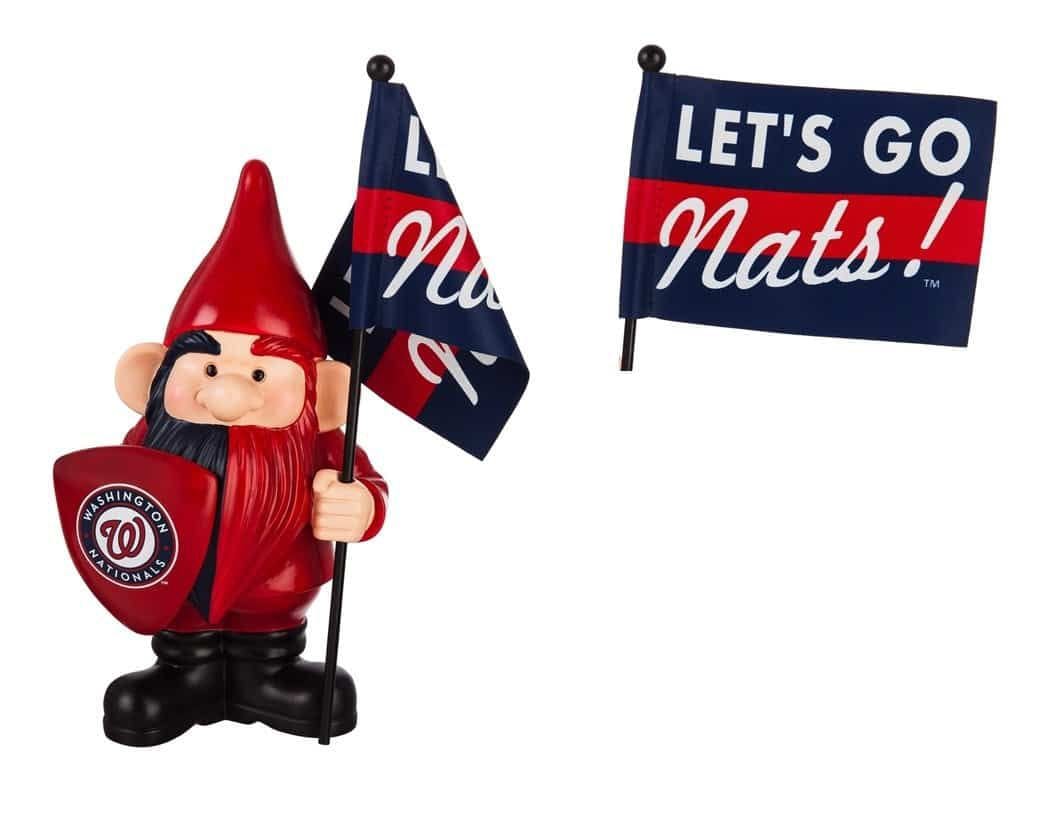 Washington Nationals Gnome with Flag Let&#x27;s Go Nats