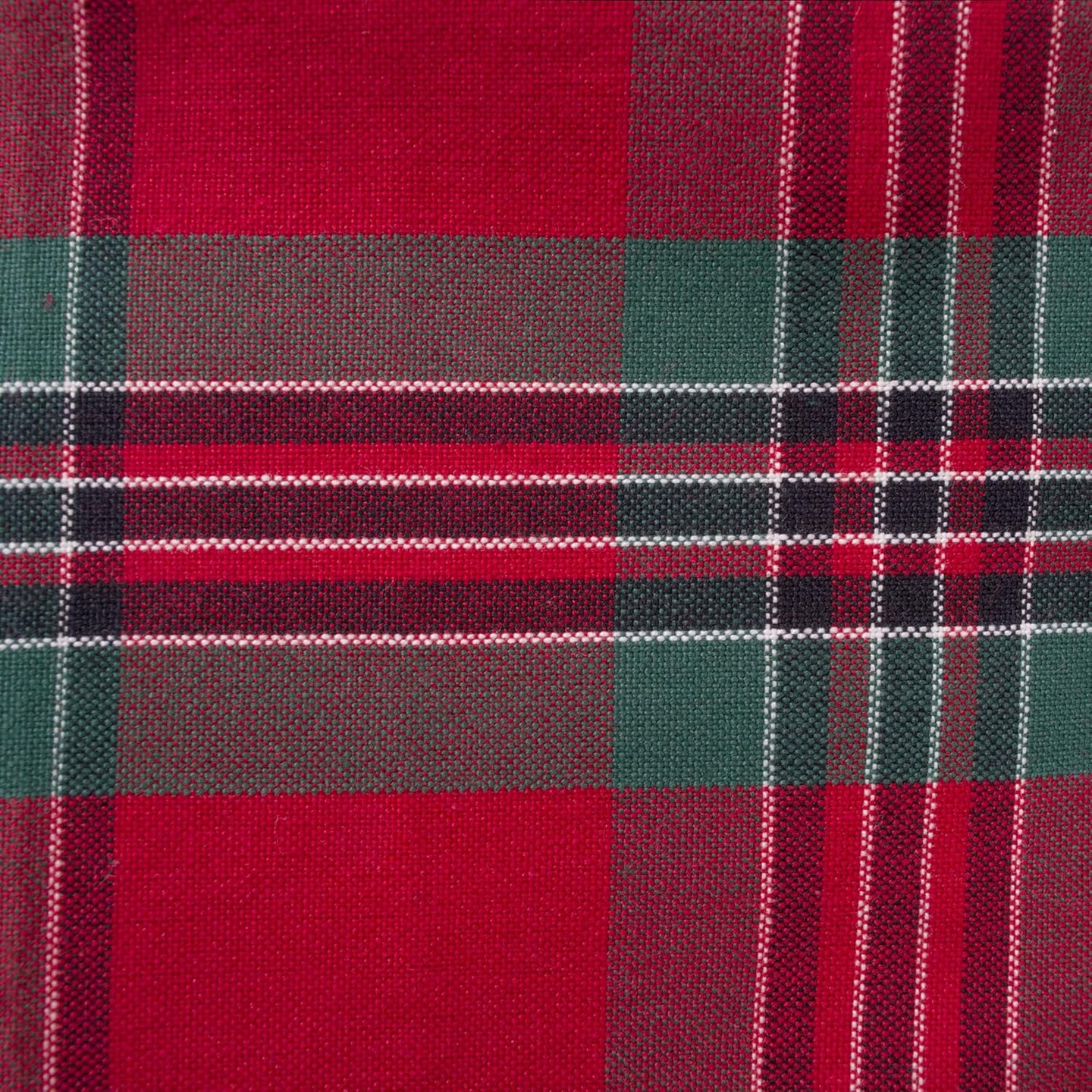 Farmhouse Christmas Plaid Dining Table &#x26; Kitchen D&#xE9;cor, Holiday Napkin Set, 18X18, Red &#x26; Green, 6 Count