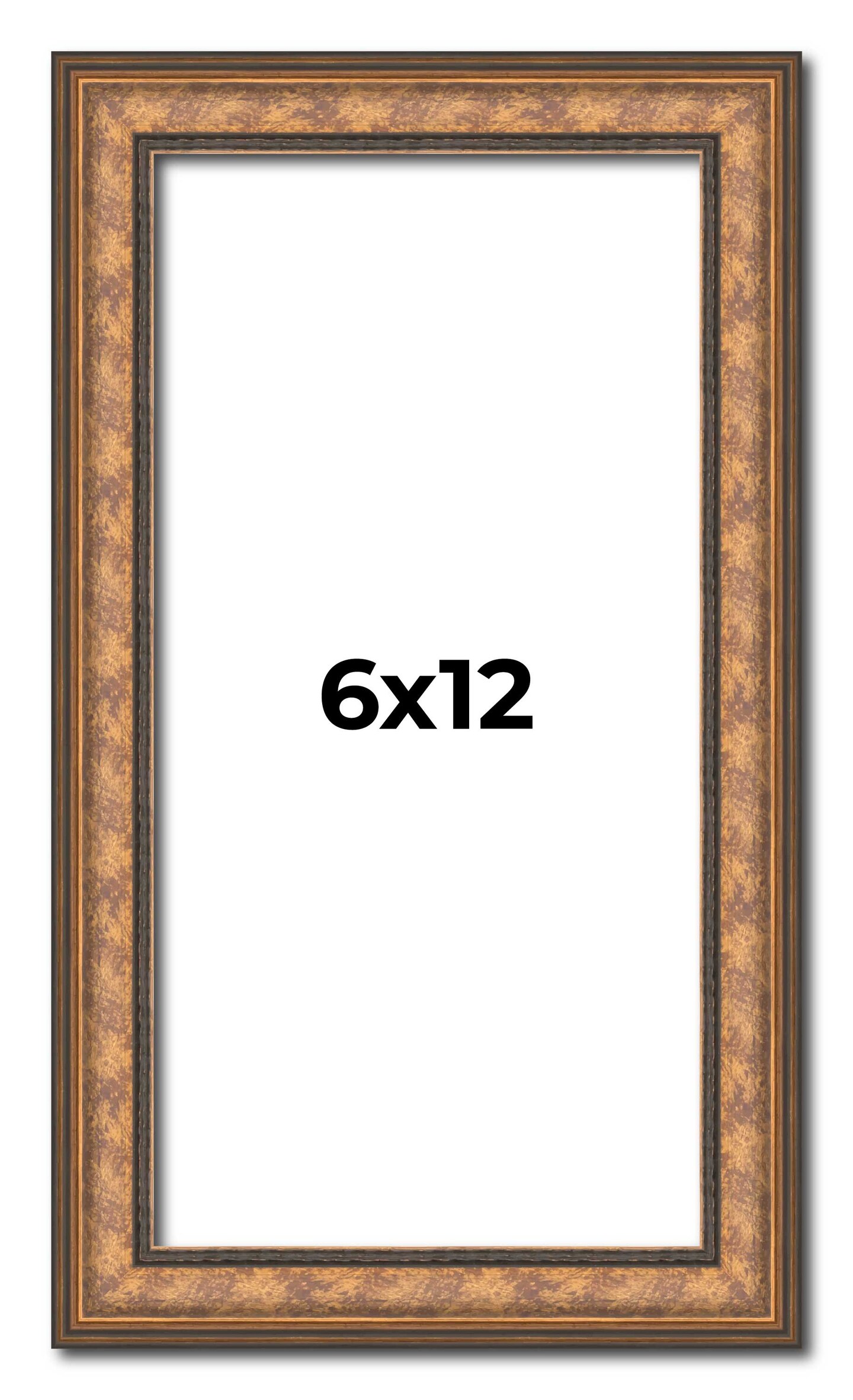 Panoramic Slim Profile Gold Picture Frame - UV Acrylic, Foam Board Backing, Hanging Hardware