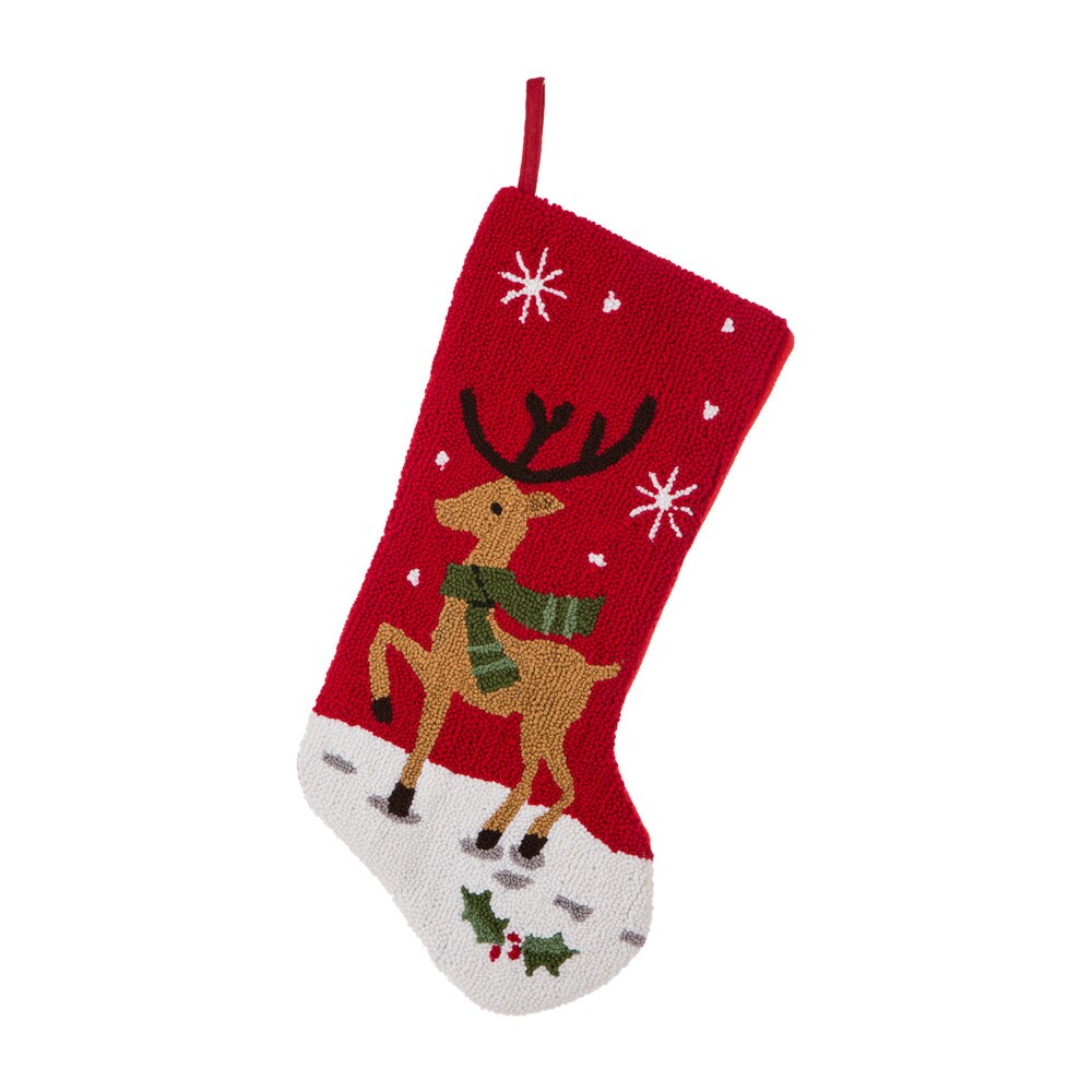 Chrismas Decor Hooked Stocking(Fox/Reindeer)