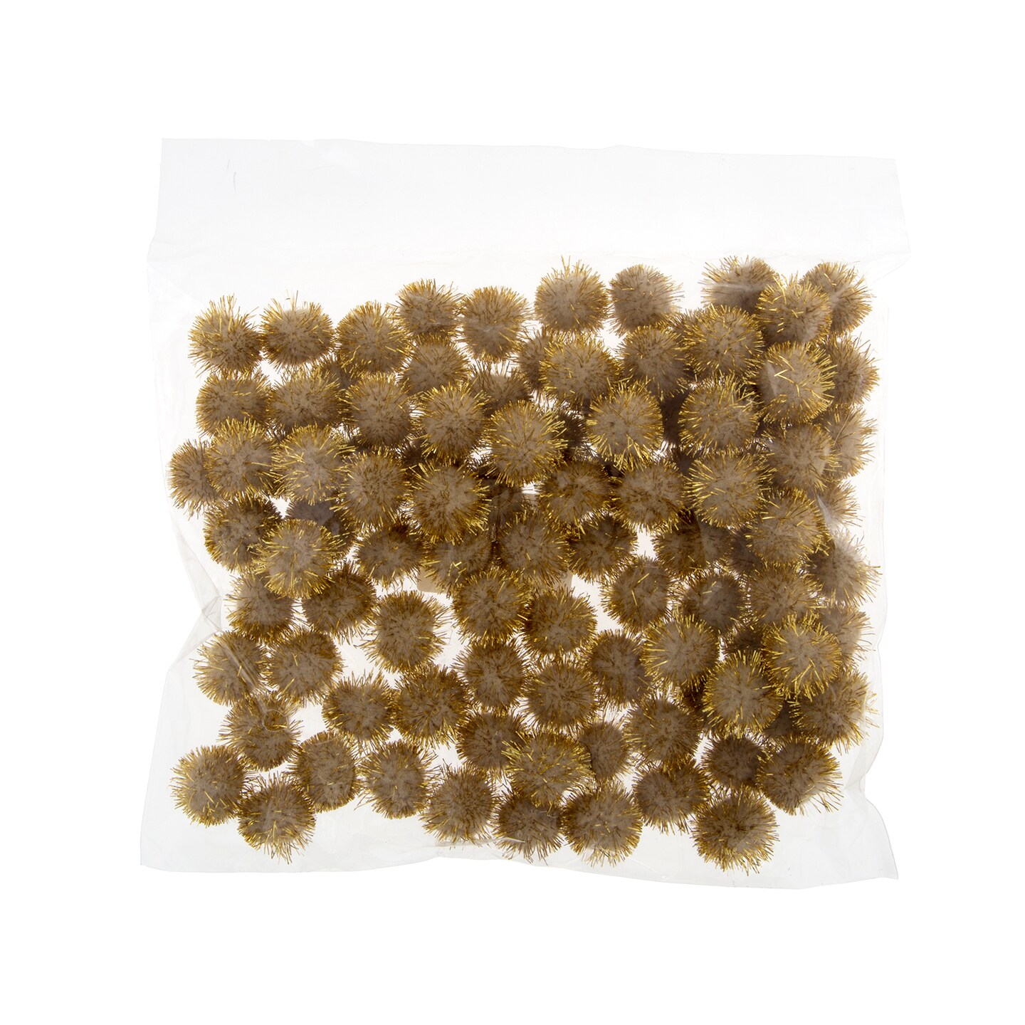 John Bead 1/2&#x22; Glitter Pom Poms, 100ct.
