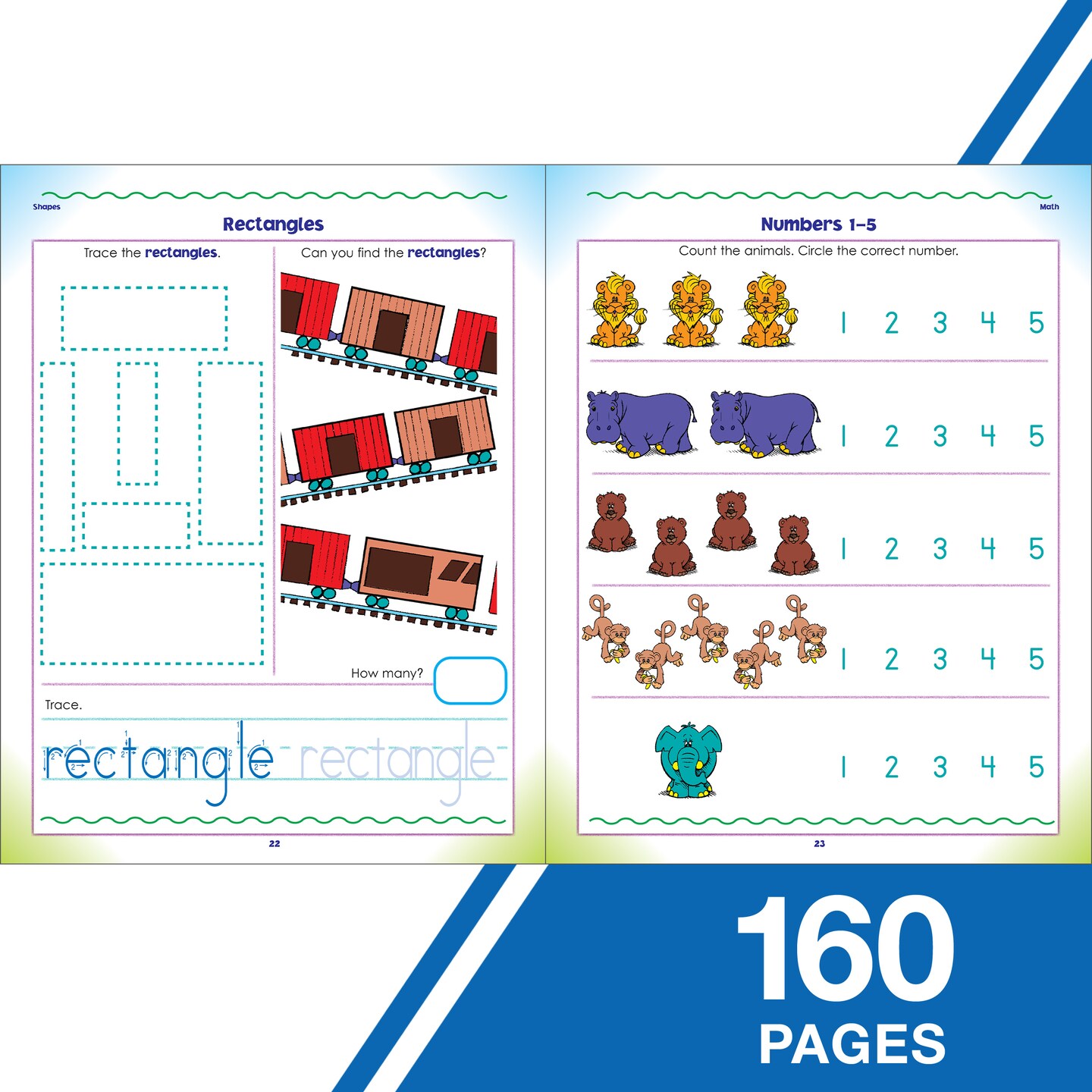 Carson Dellosa Mastering Basic Skills Kindergarten Workbook, Phonics, Sight Words, Reading, and Math for Kids Ages 5-6, Classroom or Homeschool Curriculum