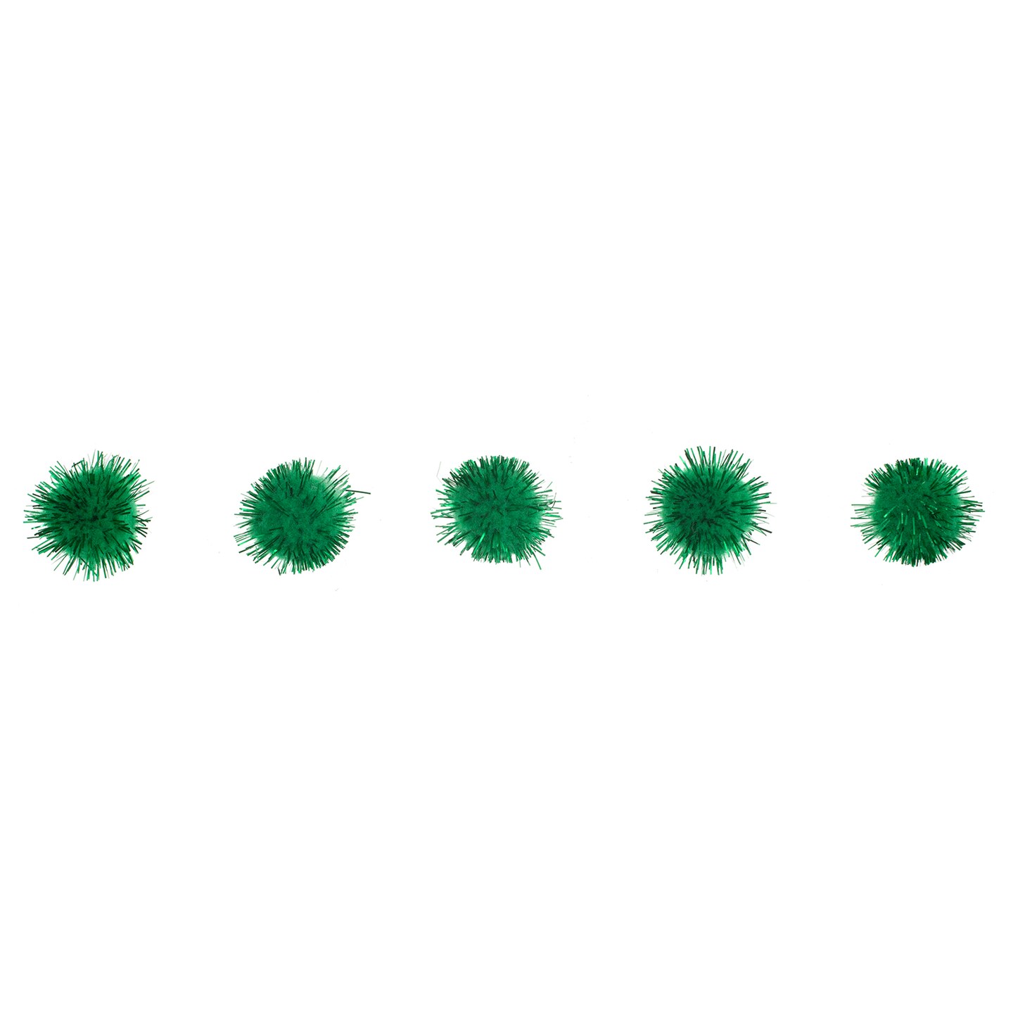 John Bead 1/2&#x22; Glitter Pom Poms, 100ct.