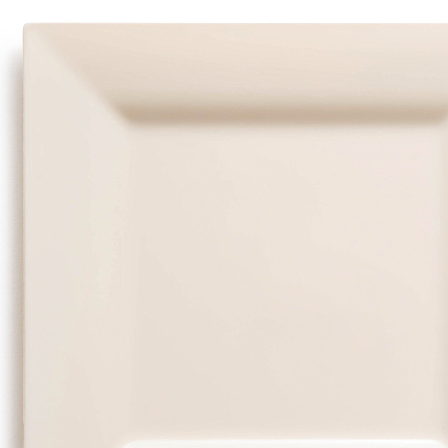 Ivory Square Plastic Dinner Plates - 9.5" (120 Plates)
