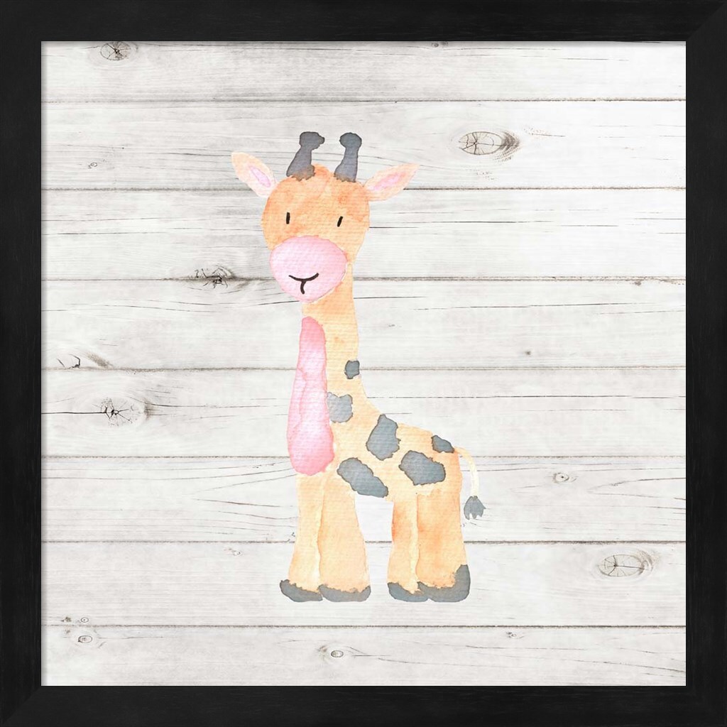 Watercolor Giraffe by Tamara Robinson 13&#x22; x 13&#x22; Framed Wall Art