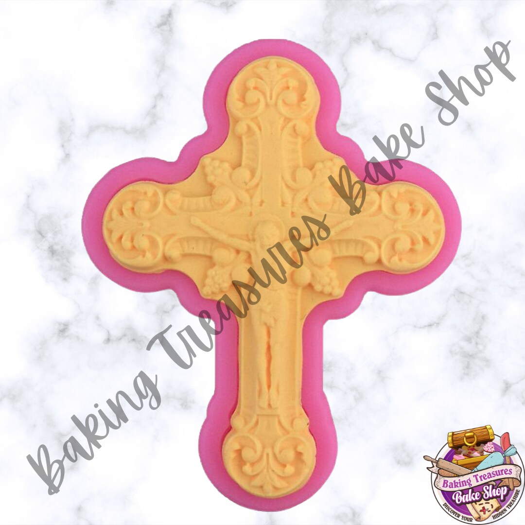 Detailed Crucifix Silicone Mold