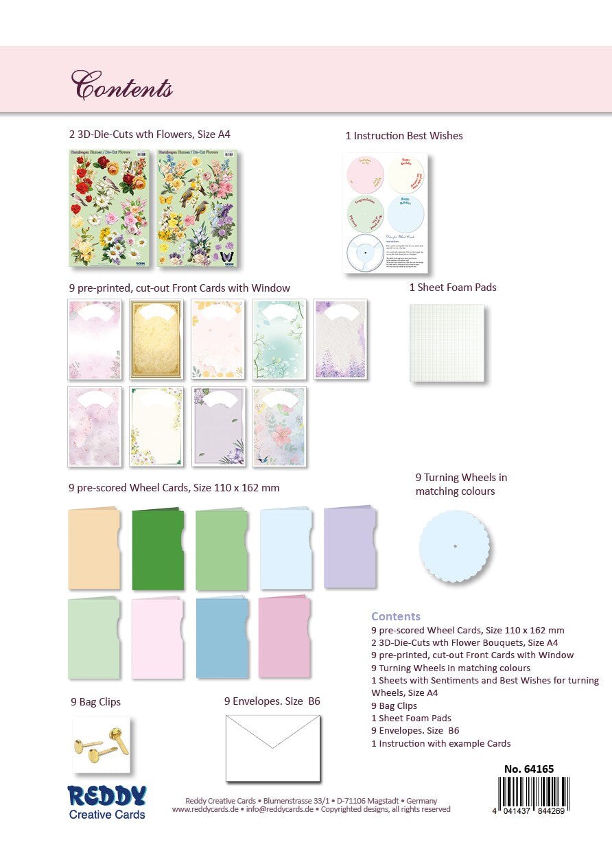 Reddy Creative Cards Cardmaking Kit Spinning Card Flowers