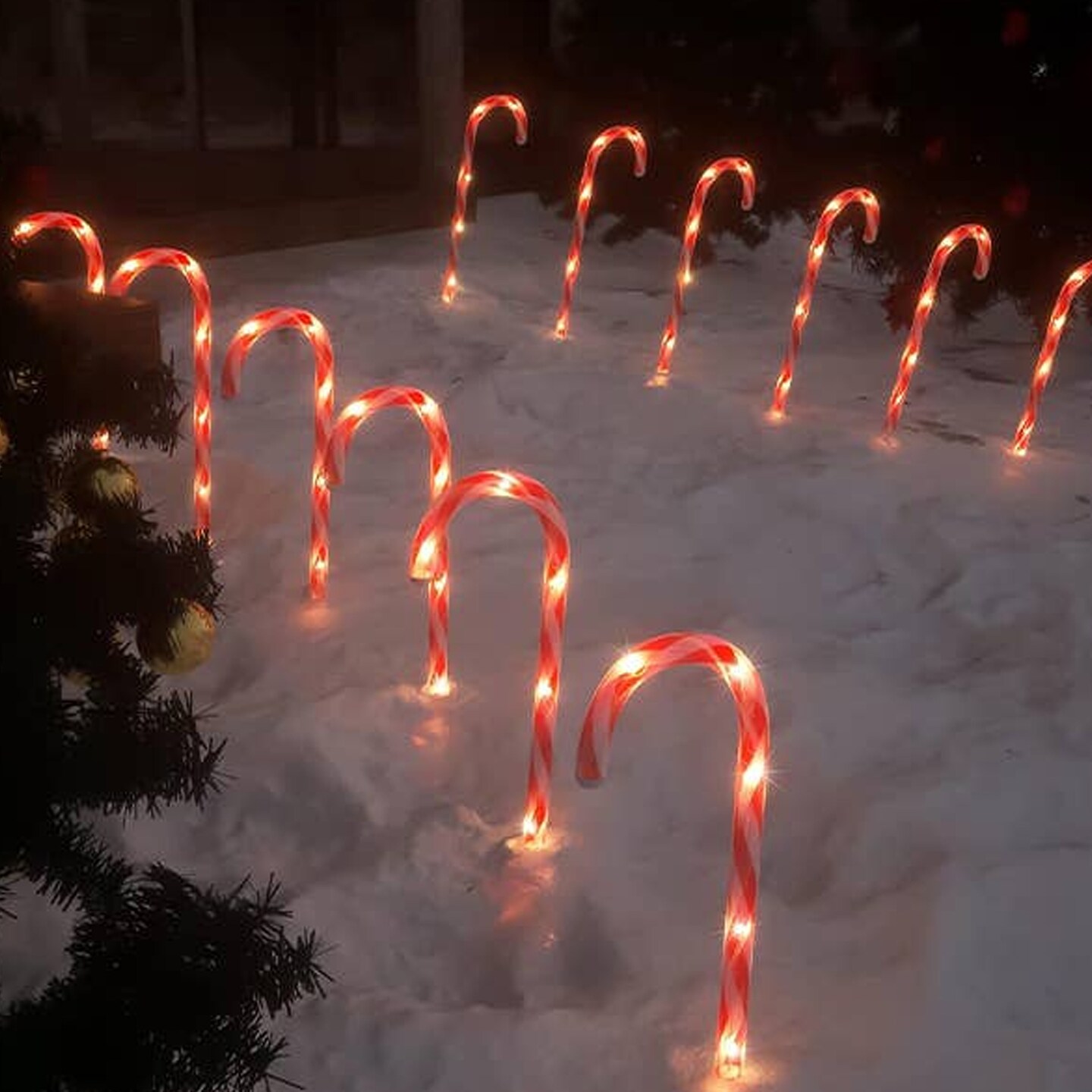 Candy Cane Solar Lights