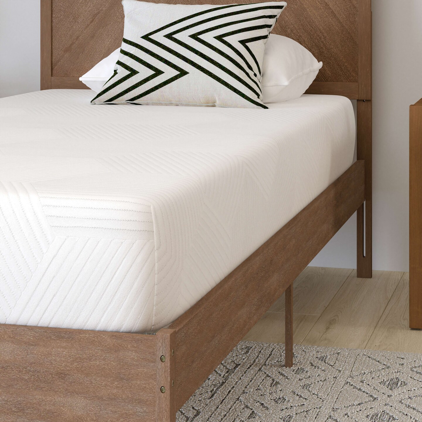 Merrick Lane Iris CertiPUR-US Certified Memory Foam Mattress Infused with Charcoal &#x26; Green Tea Cooling Gel