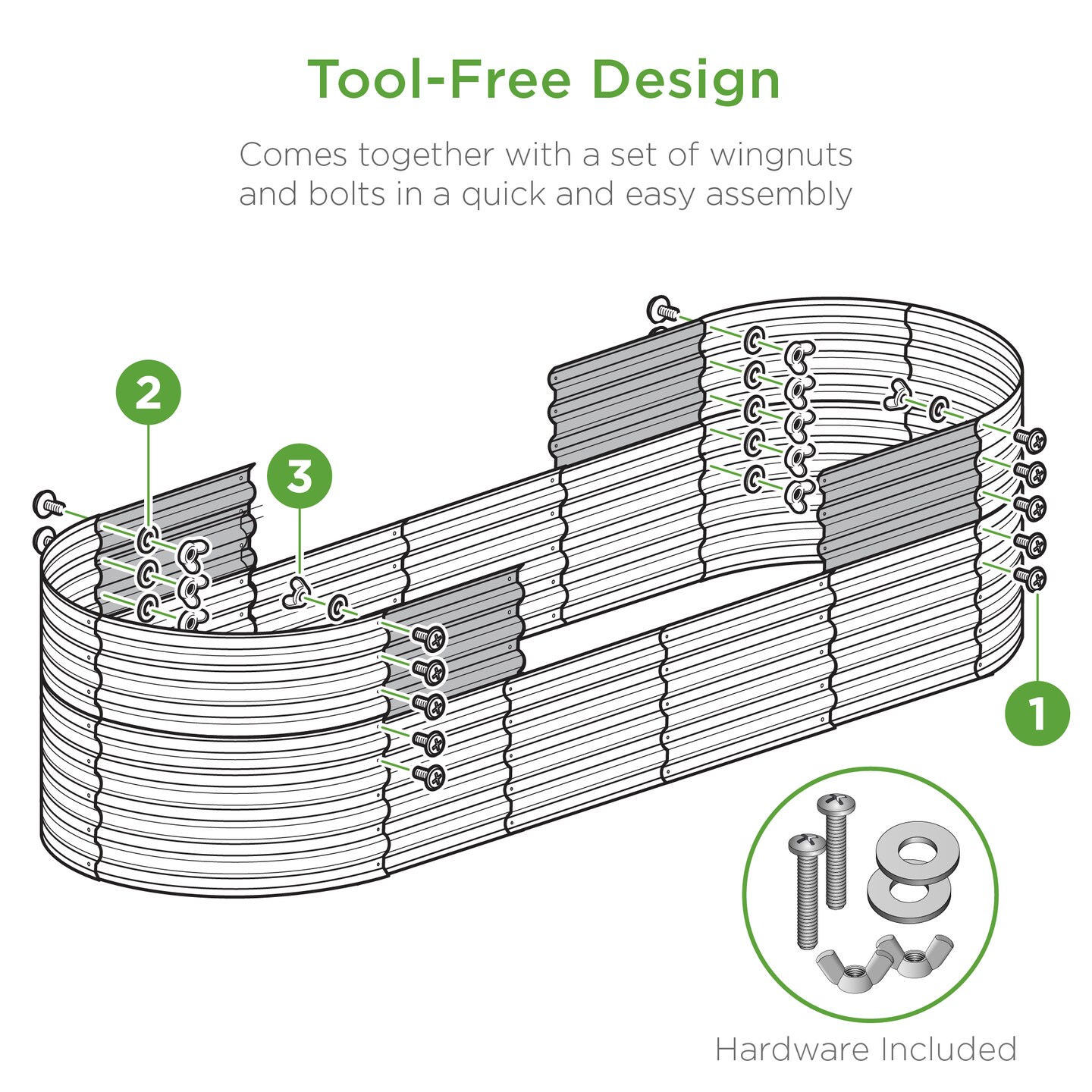 Best Choice Products 4x2x2ft Outdoor Raised Metal Oval Garden Bed, Planter Box for Vegetables, Flowers