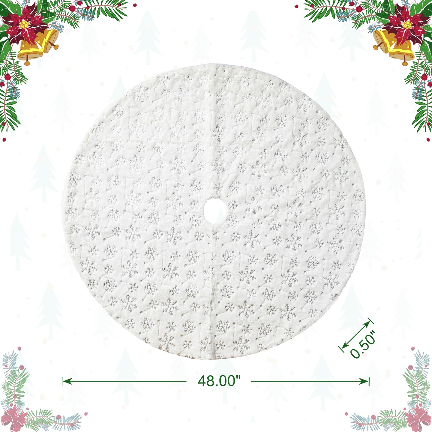 48&#x22;D Christmas Tree Skirt