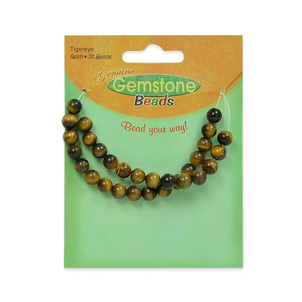 Tiger Eye Beads Pack of 30
