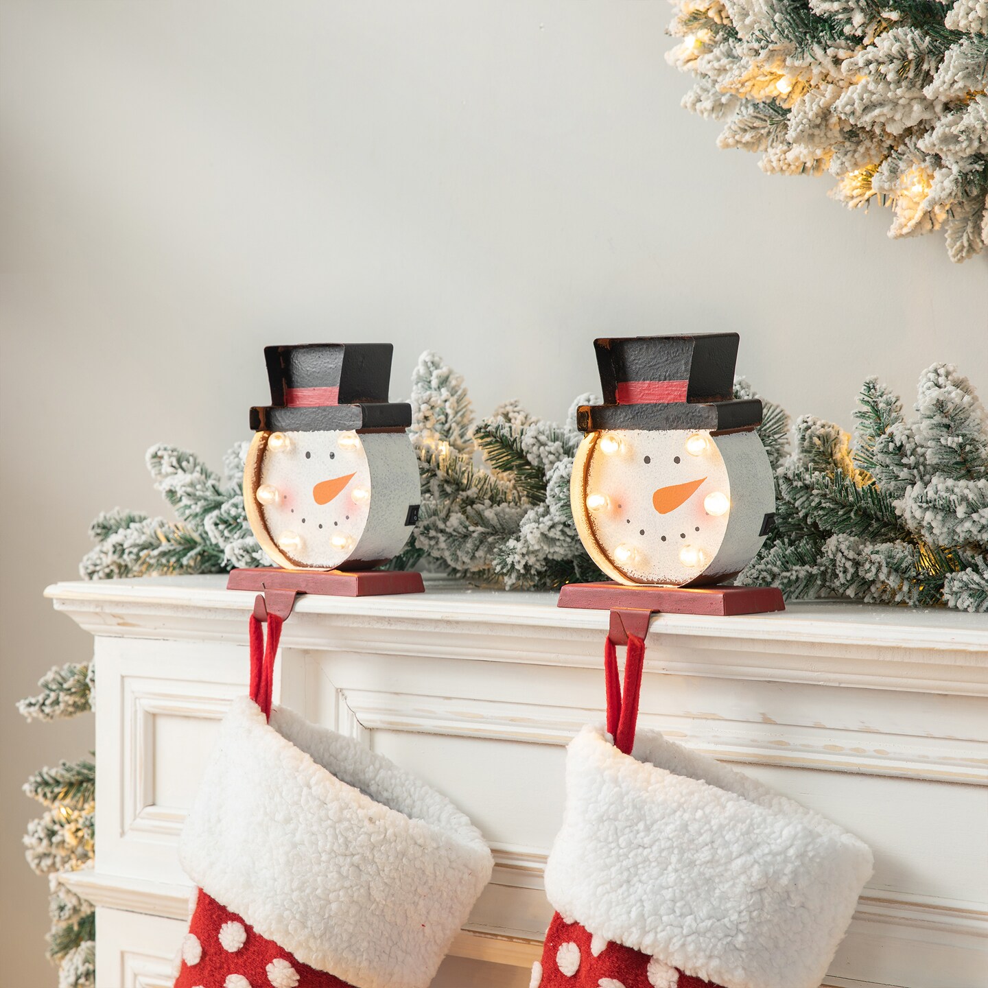 Marquee LED Tree/Snowman Head Stocking Holder