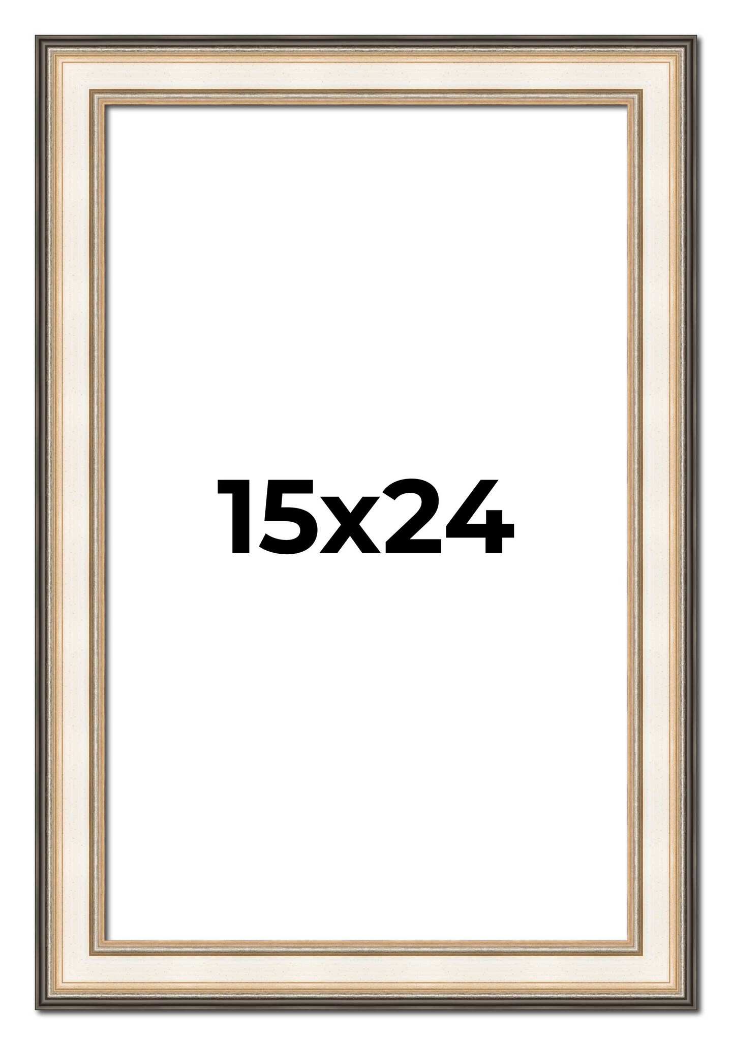 Contemporary Silver Picture Frame - UV Acrylic, Foam Board Backing