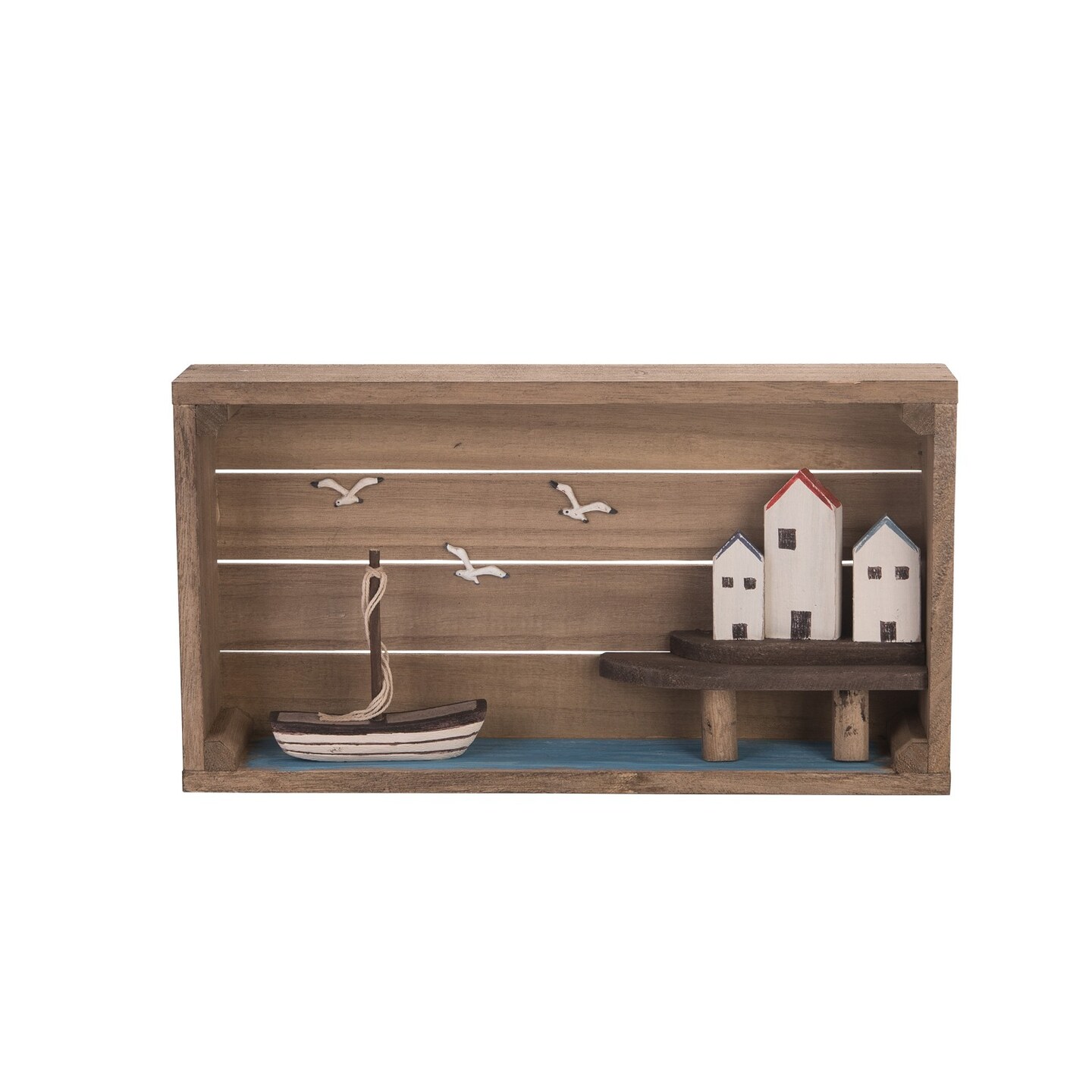 Seaside Village Wall Art 13.98&#x22; x 2.56&#x22; x 7.48&#x22;