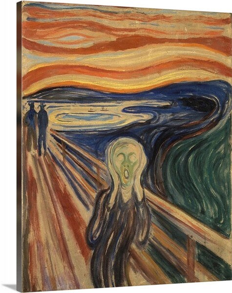 The Scream by Edvard Munch Canvas