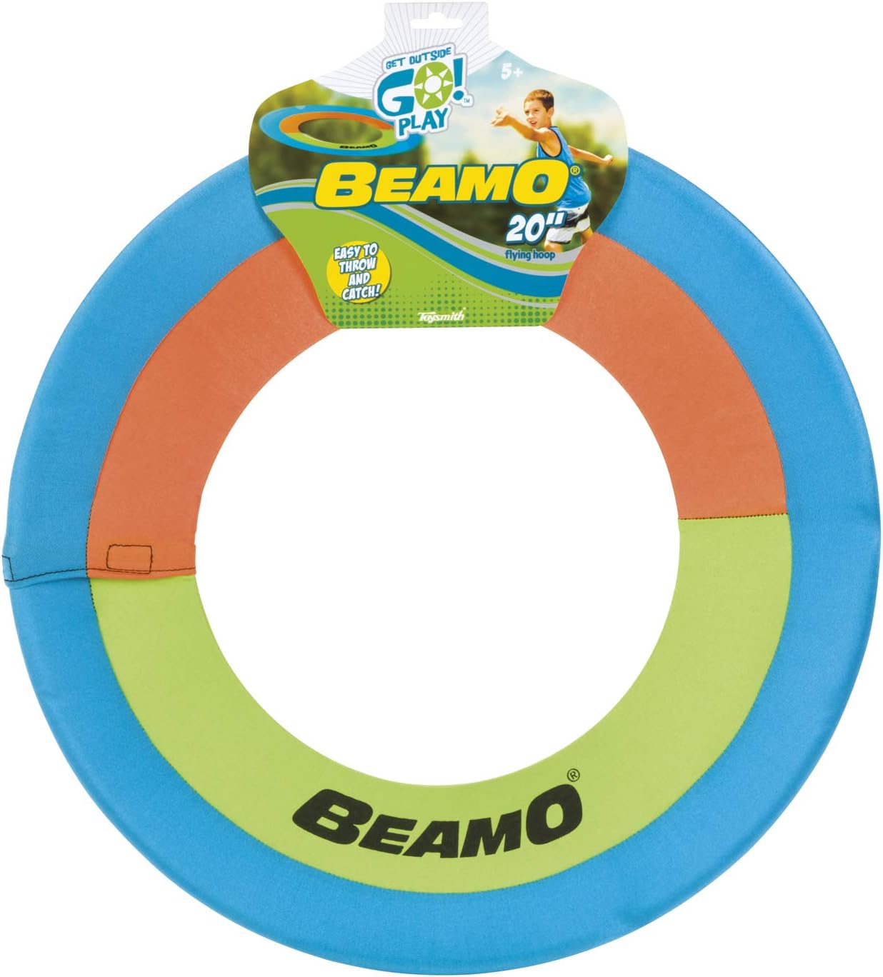 Toysmith - Get Outside GO! Beamo Flying Hoop - 20-Inch, Assorted Colors, Outdoor Game for Kids and Adults