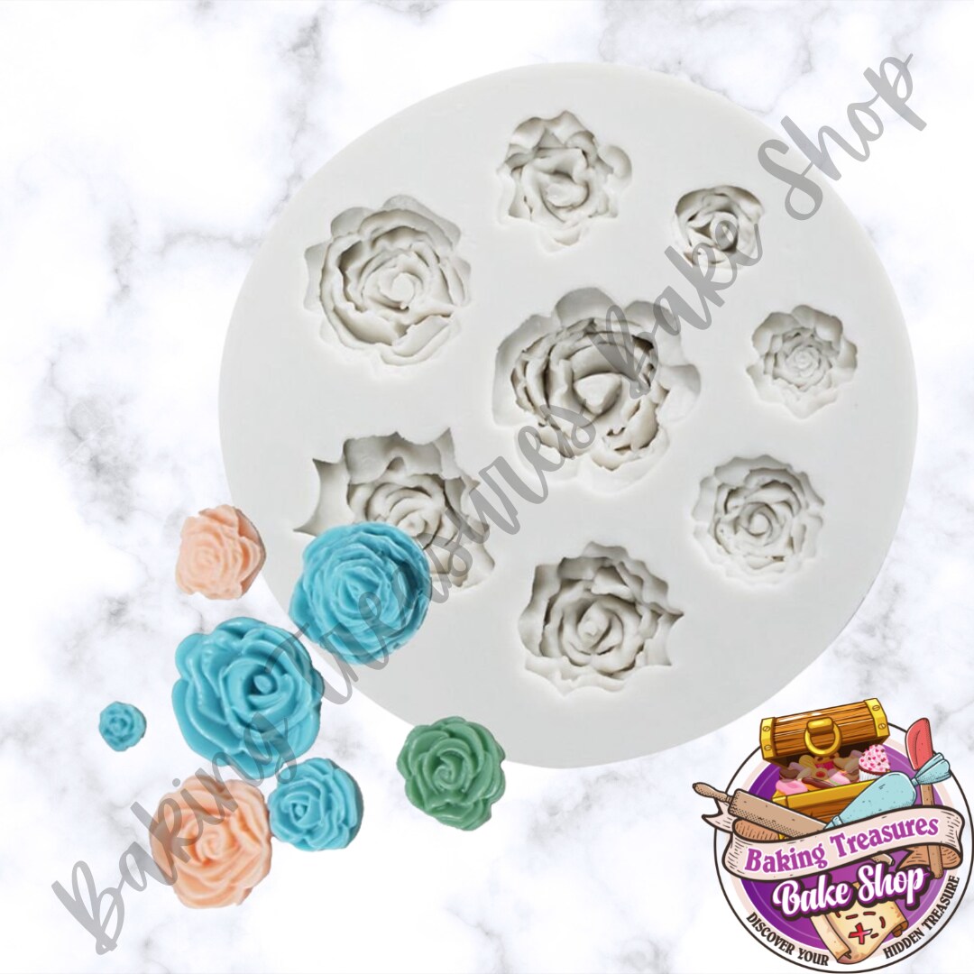 Roses Silicone Mold 8 Cavity