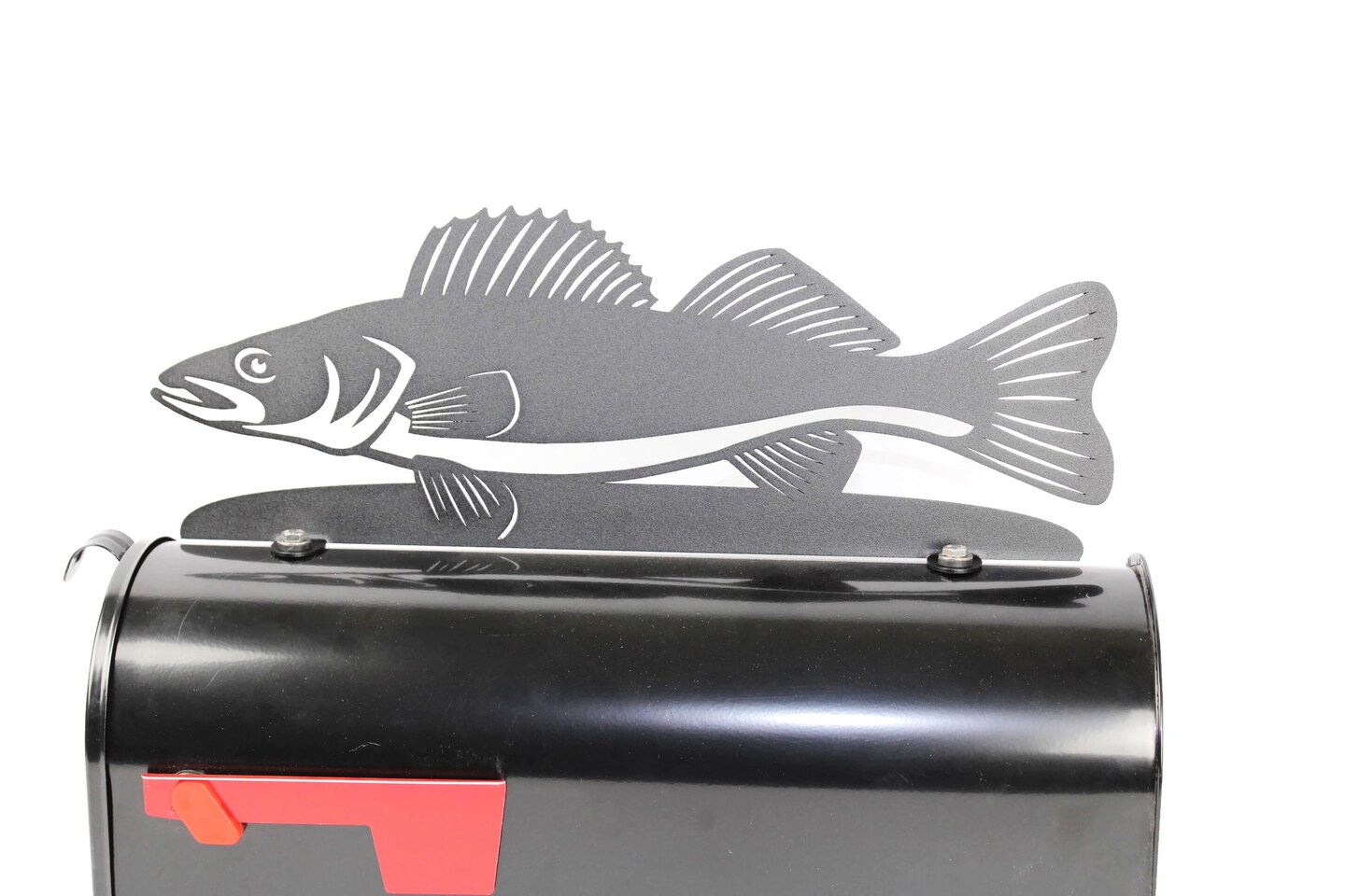 Walleye Fish Metal Mailbox Topper 6.5 Inches Tall - Does Not Include a ...