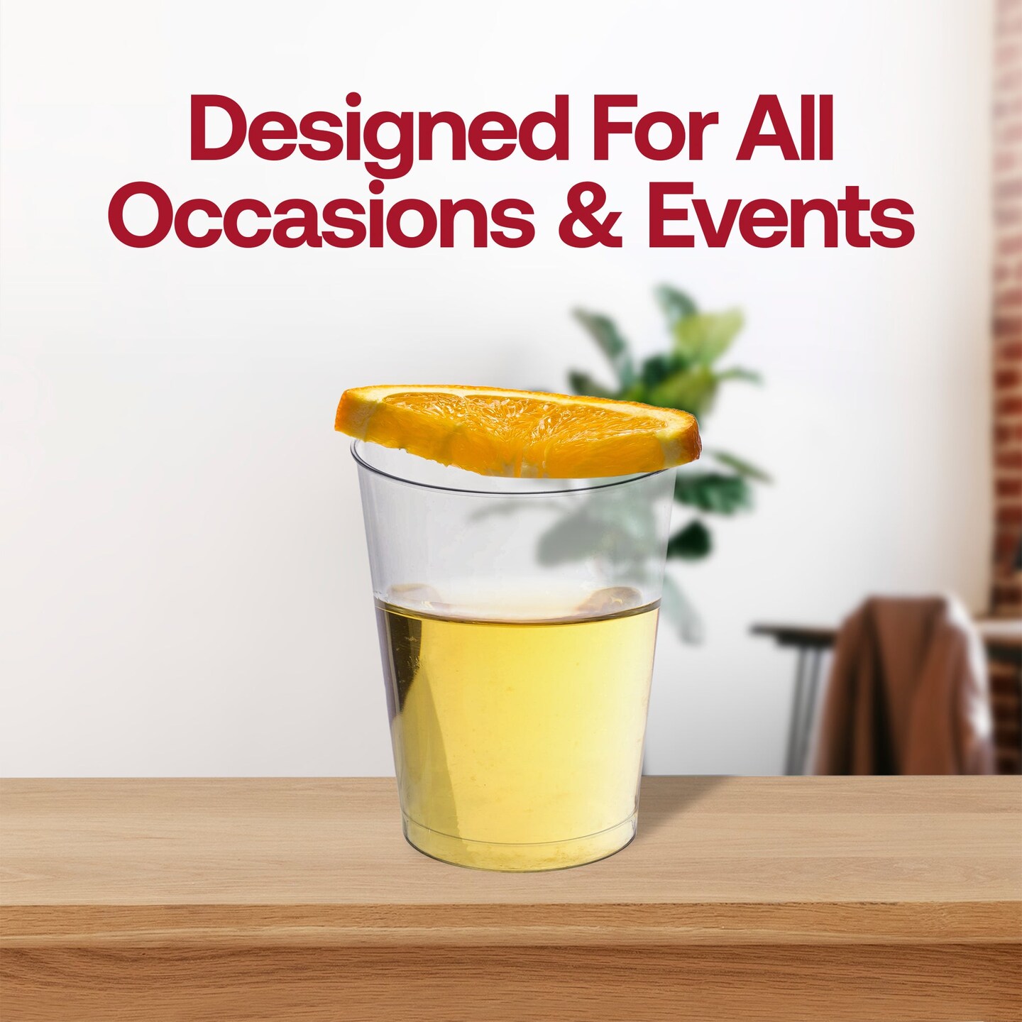 Clear Round Plastic Cups - 10 oz. (500 Cups)
