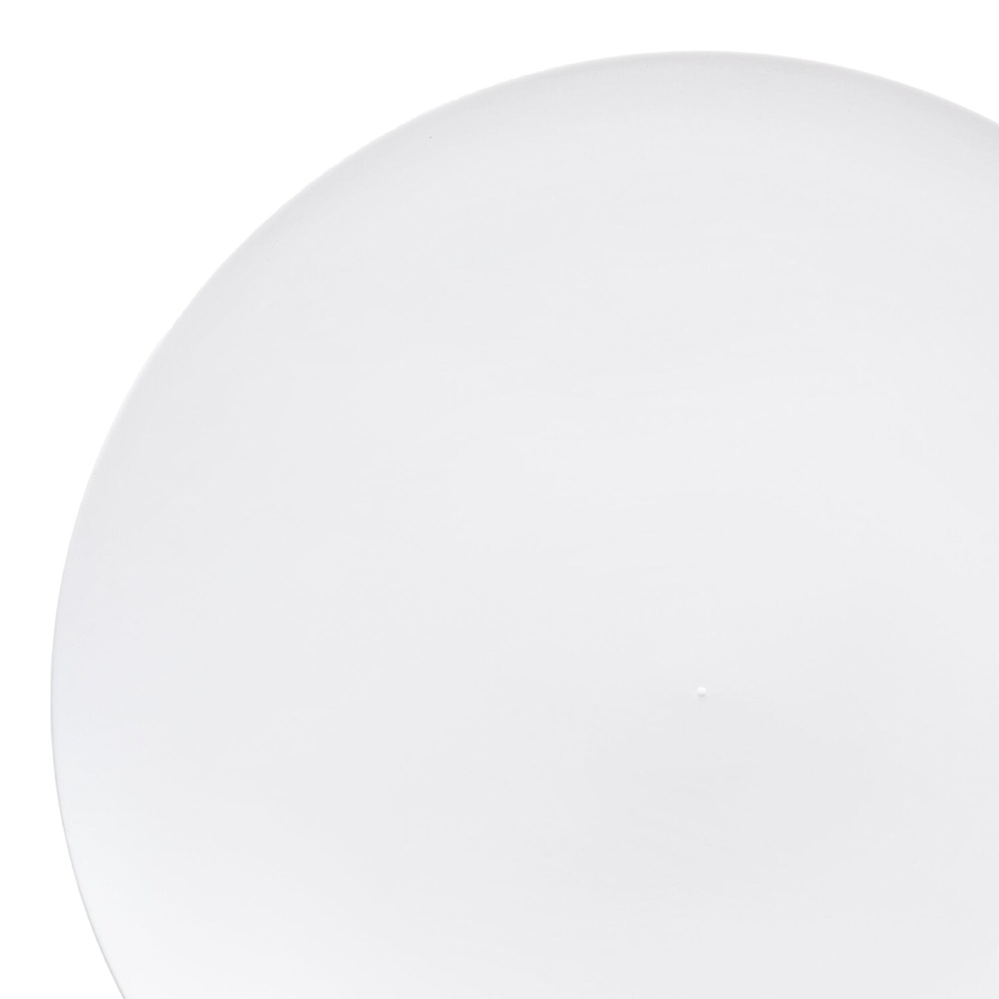 Solid White Organic Round Disposable Plastic Dinner Plates - 10.25" (120 Plates)