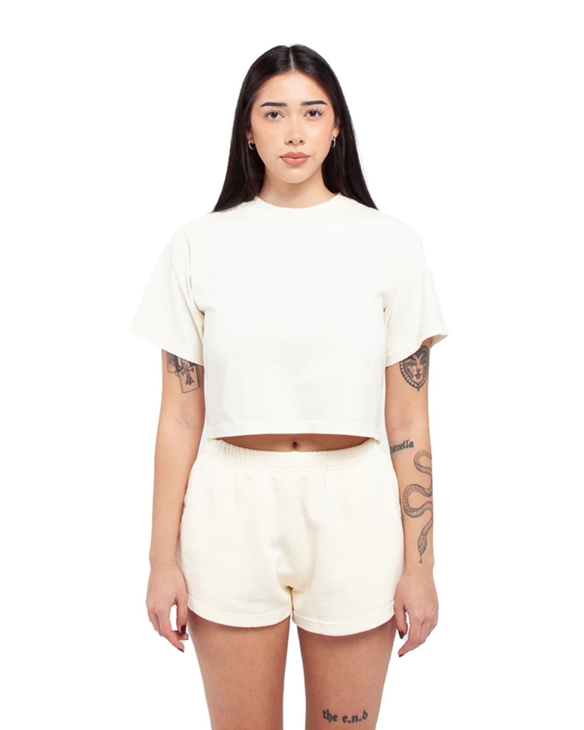 Shaka Wear&#xAE; Ladies Garment Dye Crop T-Shirt