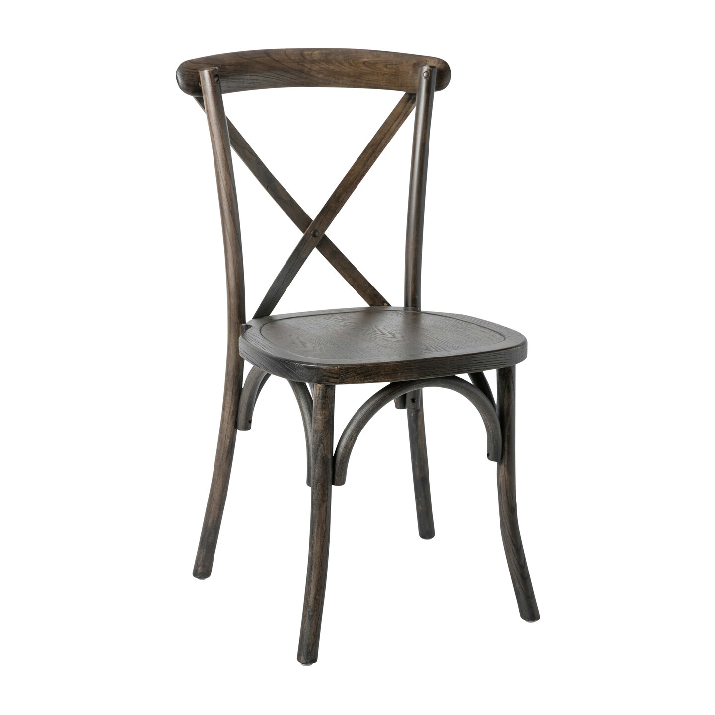 Merrick Lane Davisburg Stackable Wooden Cross Back Bistro Dining Chair