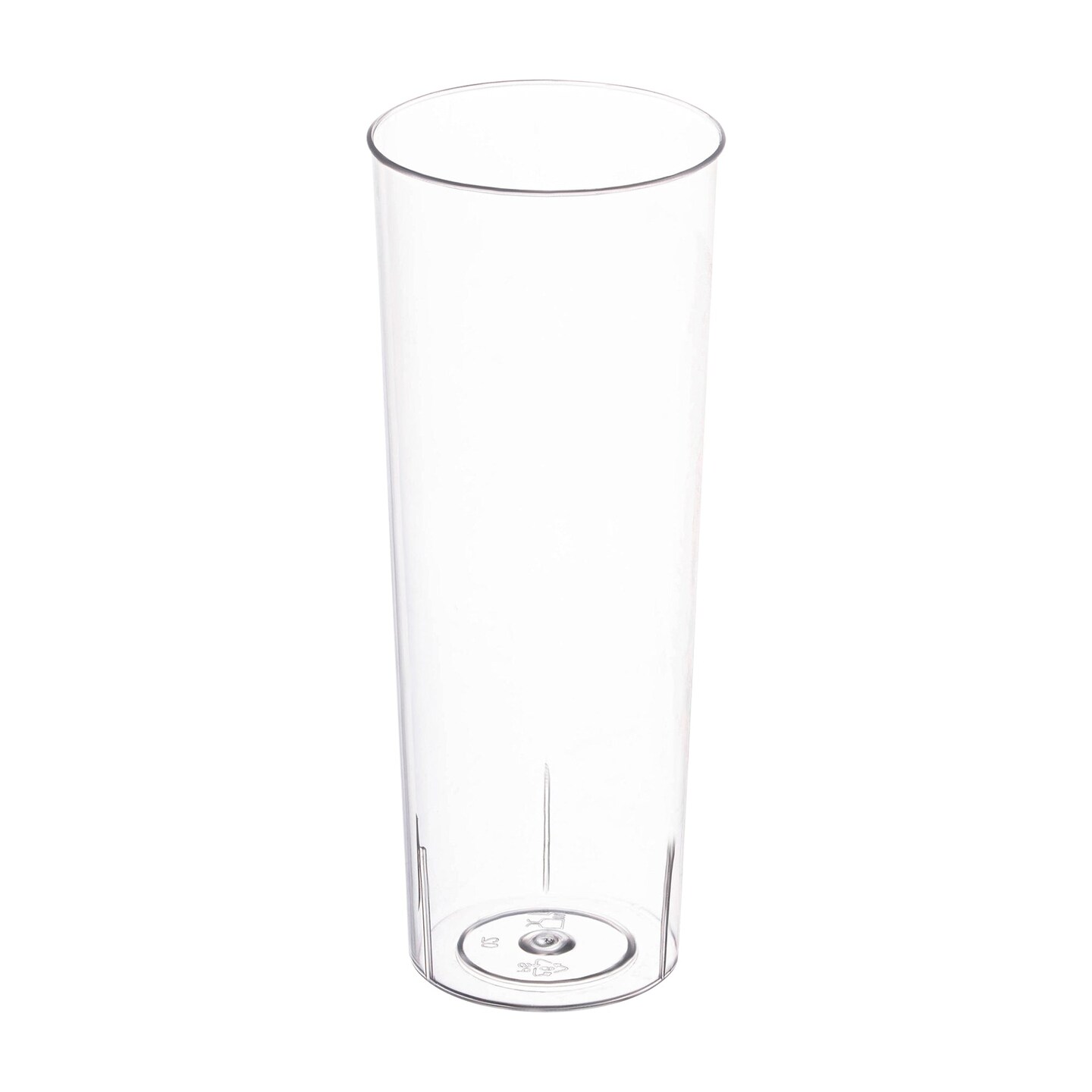 Clear Round High Ball Disposable Plastic Cups - 10 oz. (250 Cups)