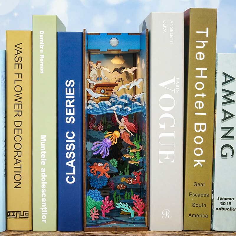 DIY Miniature Book Nook Kit | Mermaid Story