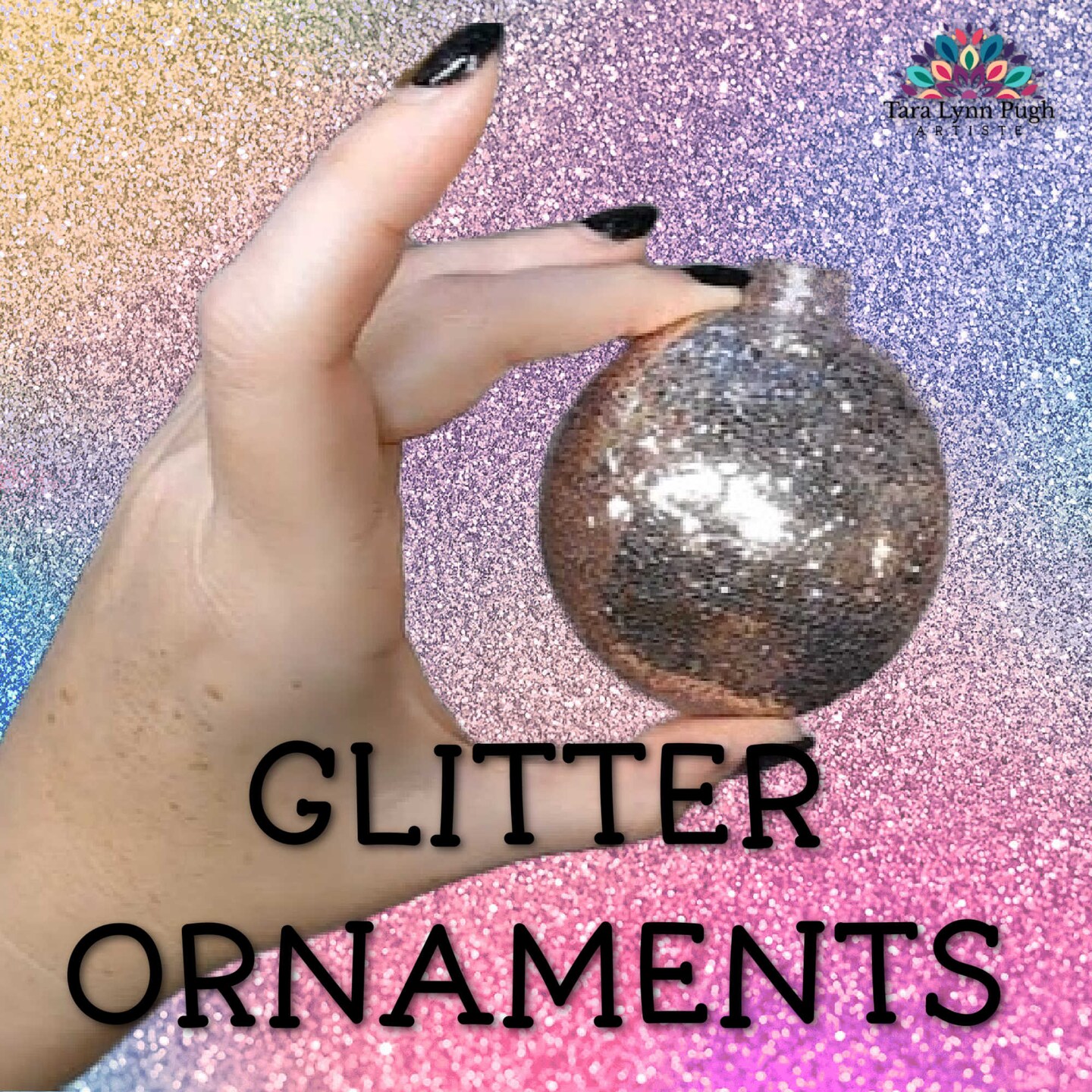 How to GLITTER UP those empty ornaments! image 1