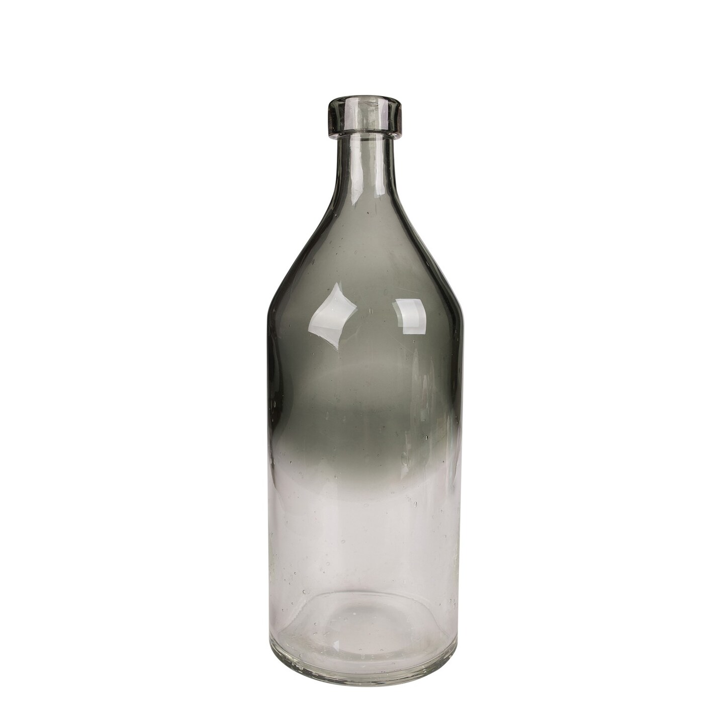 Glass Dk Ombre Tall Decorative Bottle