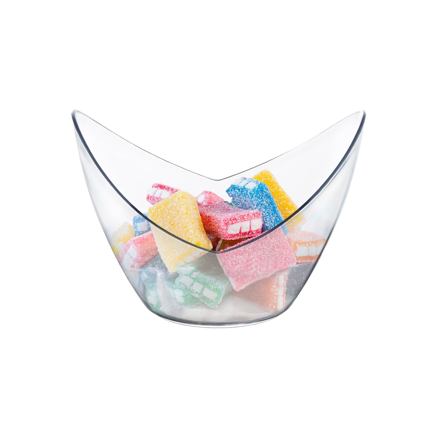 Clear Small Disposable Plastic Concave Cups - 2 oz. (288 Cups)