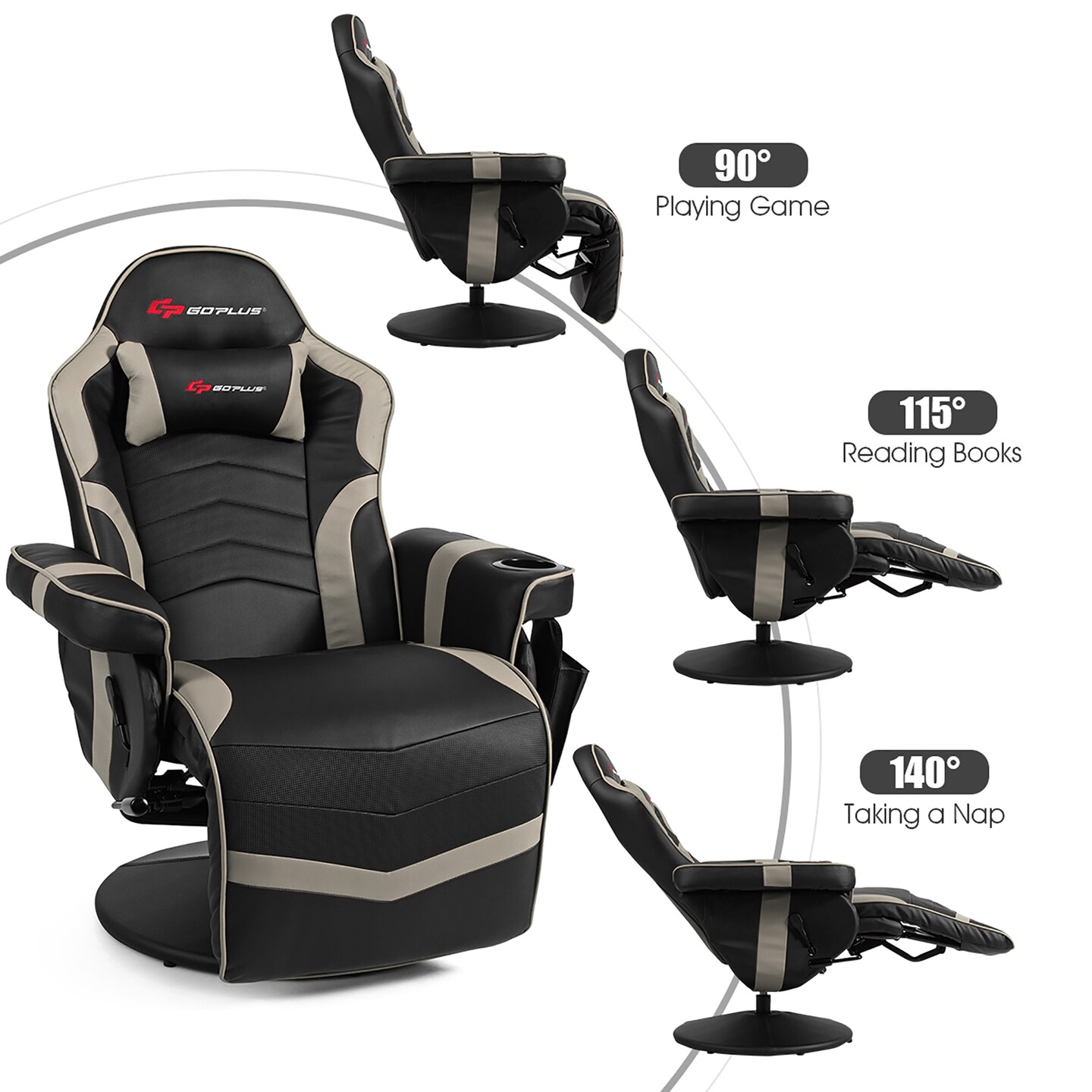 Goplus Massage Gaming Recliner - Thumbnail 2