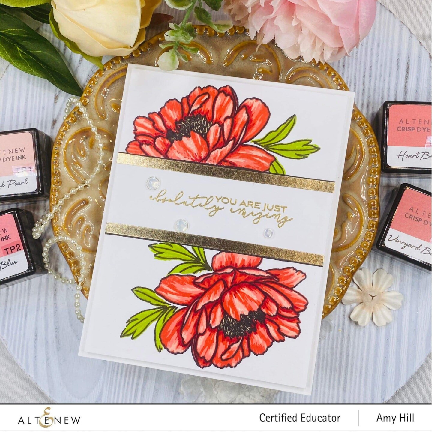 Build-A-Flower: Hawaiian Coral Layering Stamp &#x26; Die Set
