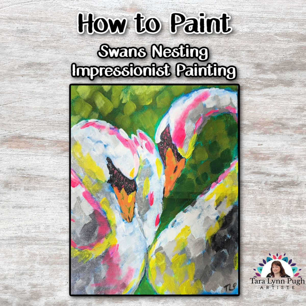 How-To name is How to paint Impressionist Swans!