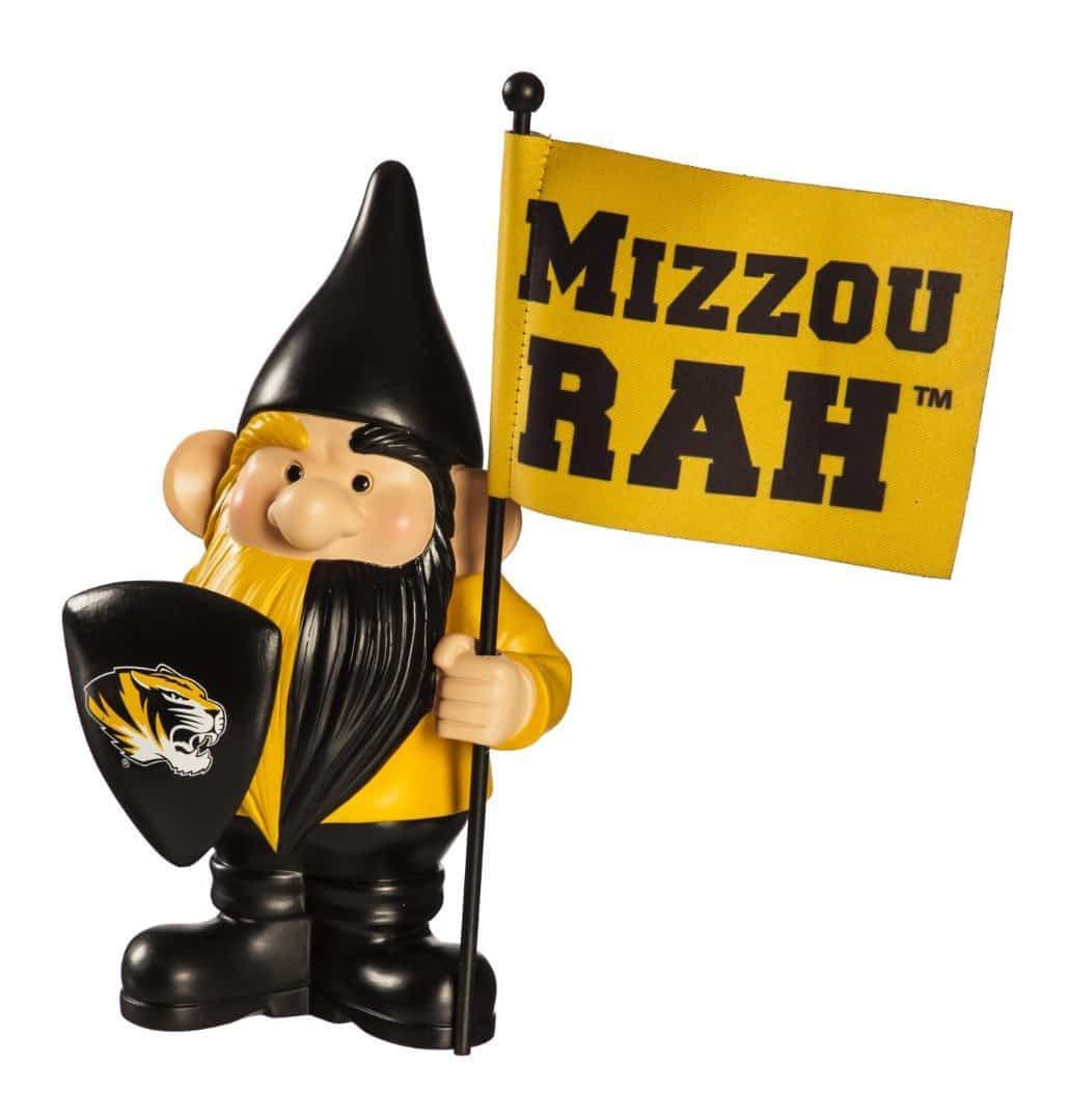 Missouri Tigers Gnome with Flag Mizzou Rah