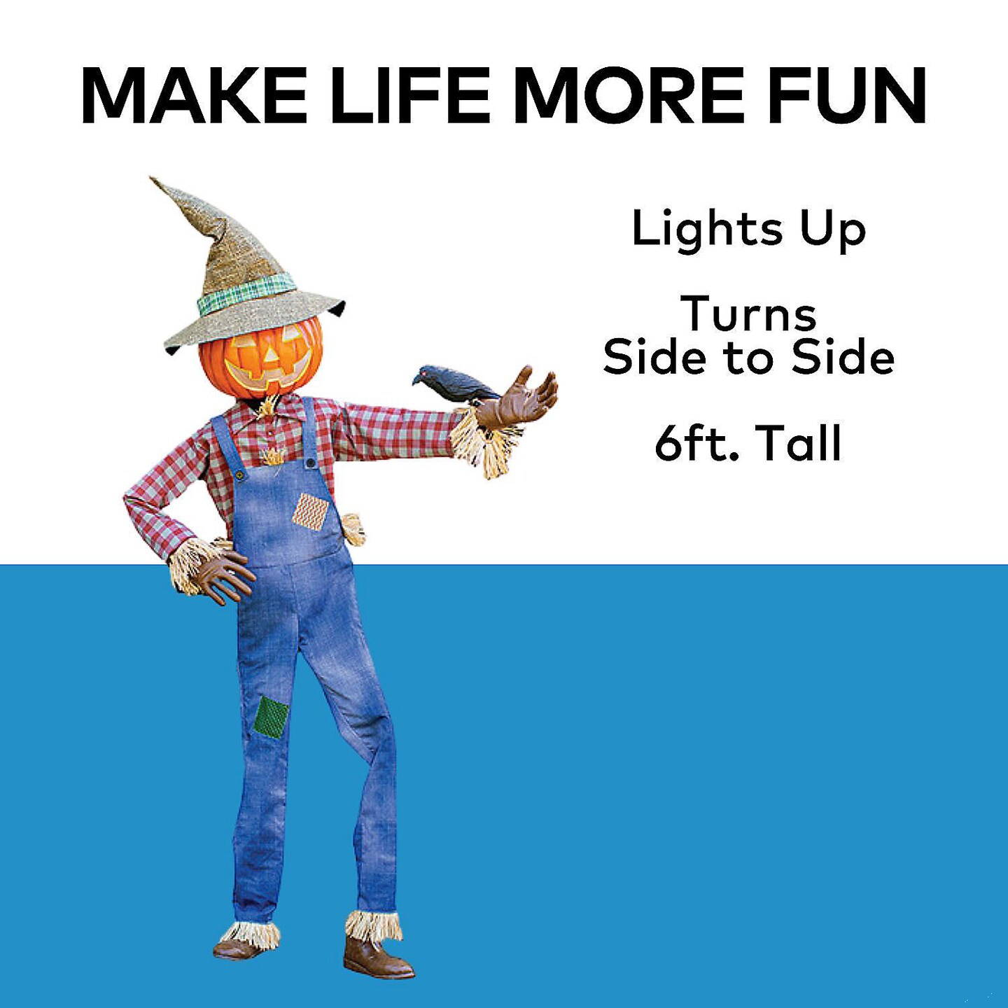 Animated Whimsical Scarecrow