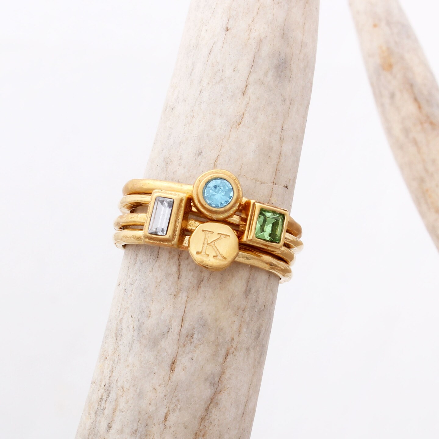 Design your Own Set of Gold Stackable Rings | Stacking rings with
