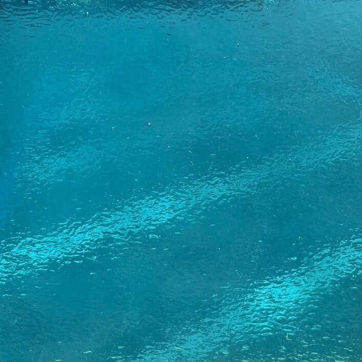 COE 96: 6&#x22; Square Blue Mixed Fusible Glass Sheets - 5 Pack