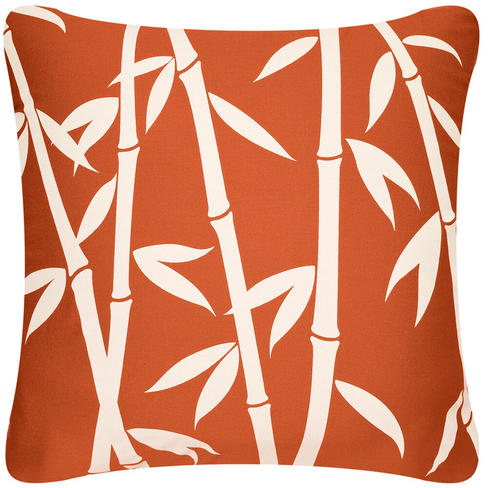 Orange Pillow, Orange and Grey Pillow Cover, Organic Throw Pillows, Tropical Pillow Covers, Asian Pillow Covers, Orange Decorative Pillows - image22