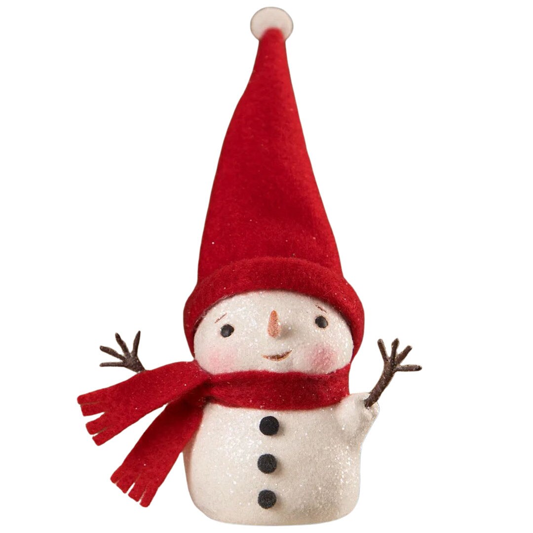Warm and Cozy Wire Arms Snowman 4.5&#x22;
